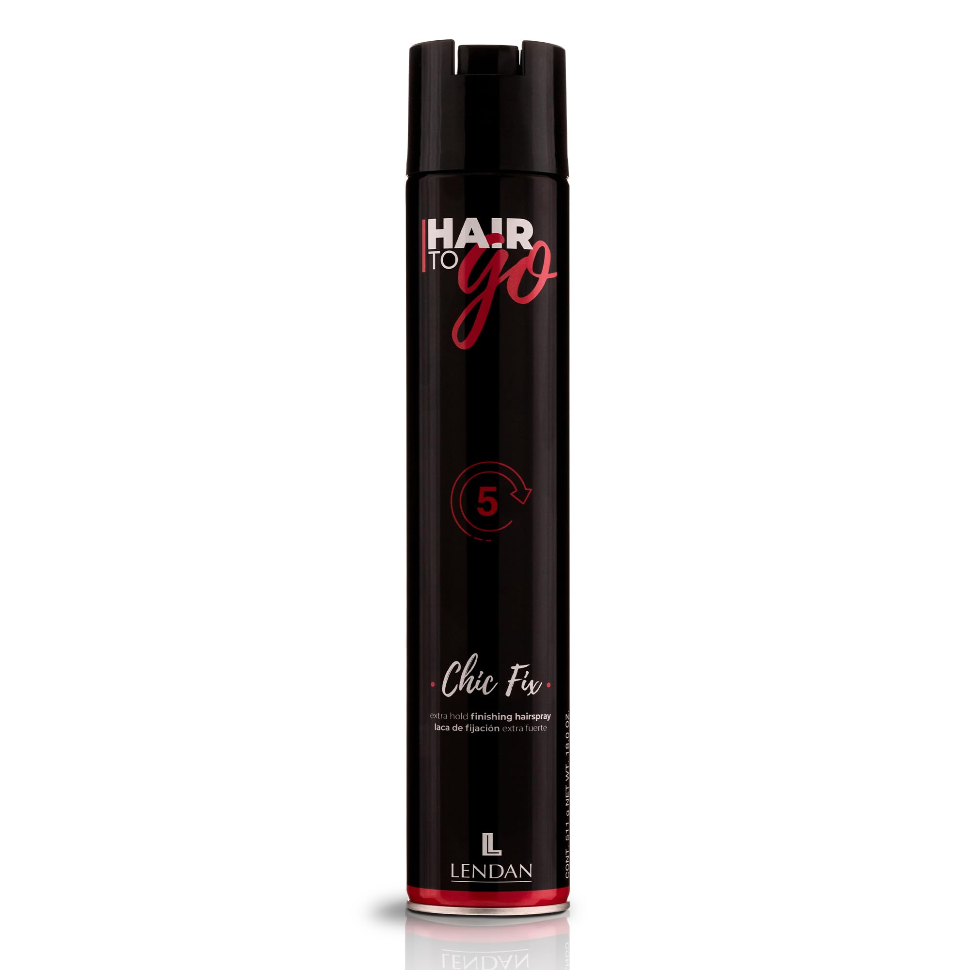 Lendan  Professional Hair Spray  Hair To Go Chic Fix  1000 ml  Extra Strong Hold  LongLasting  Easy to Remove  No Residu