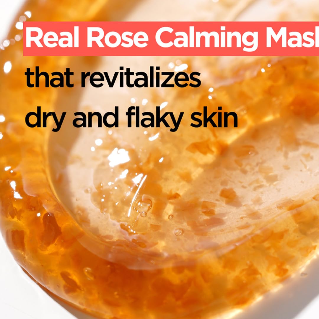 Isntree Real Rose Calming Face Mask 3.38 Fl. Oz. | Moisturizing Nourishing & Soothing 60% Damask Rose Water, Amino Acids Complex