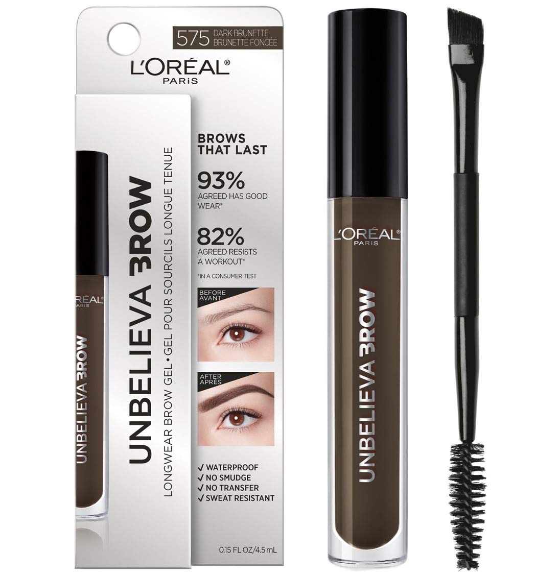 LOreal Paris UnbelievaBrow Longwear Waterproof Tinted Brow Gel, Smudgeresistant, Transfer Proof, Quick Drying, Easy and quic
