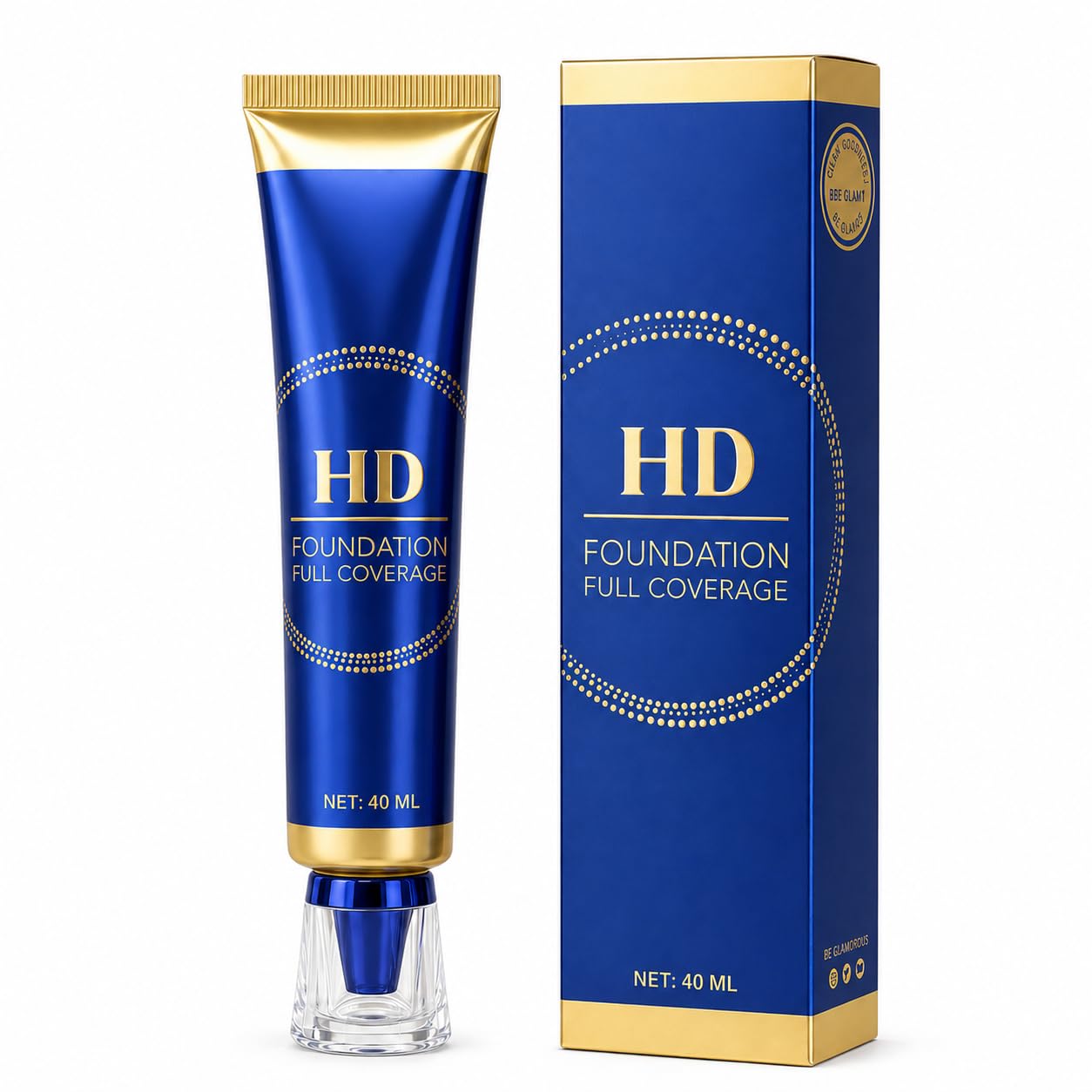 Hd Full Coverage Foundation | Long Lasting Waterproof Liquid Foundation With Matte Finish | Lightweight Smooth Base Makeup For F