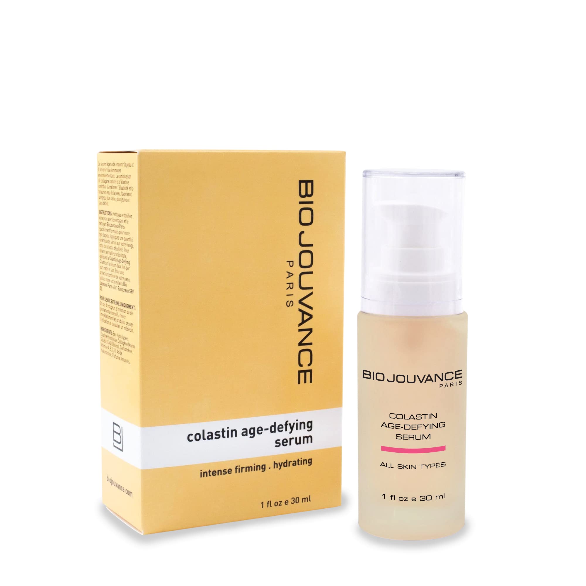Bio Jouvance - Colastin Age Defying Serum 1oz / 30ml - Professional Eye & Face Hydrating Cream | Facial Skin Care Treatment | Ma