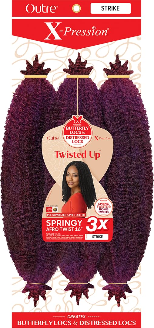 Outre X-Pression Synthetic Braid - 3X SPRINGY AFRO TWIST 16 (350)