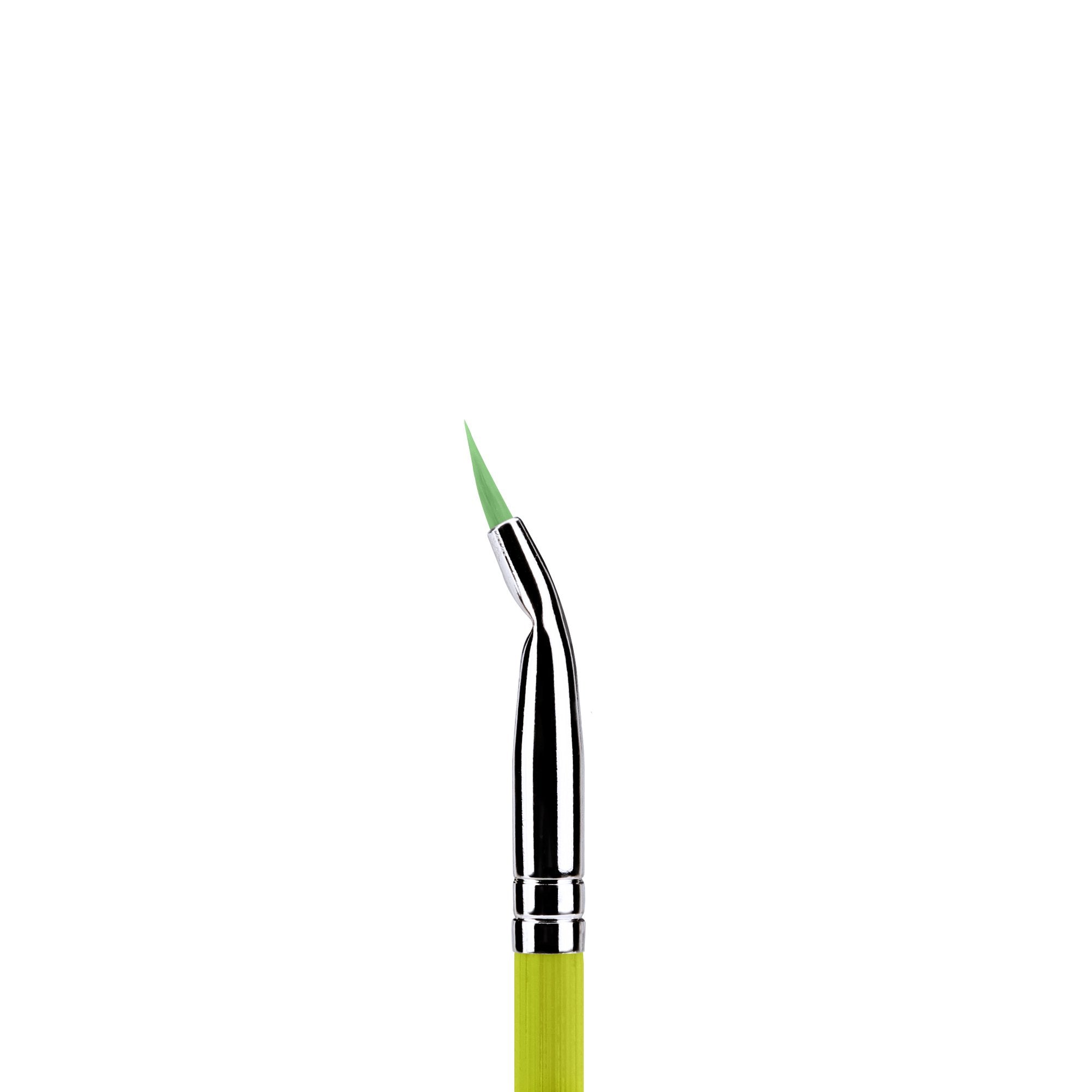 Bdellium Tools Professional Makeup Brush - Green Bambu Series 708 Bent Eyeliner - With Soft Synthetic Fibers, For Smooth Applica