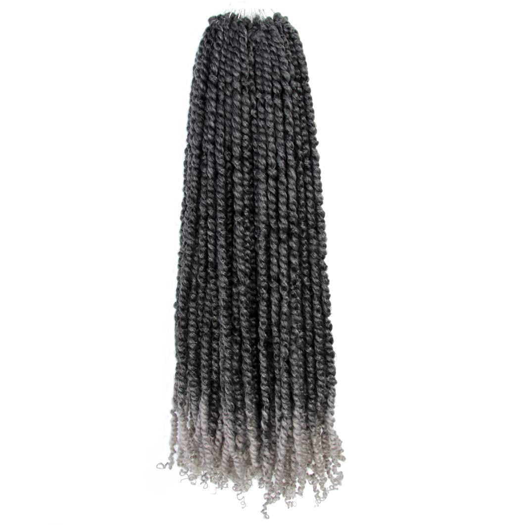The BOHOBABE Long Pre-twisted Passion Twist Crochet Hair 24 Inch Pre-looped Long Crochet Passion Twist Braiding Hair 8 Packs Sof