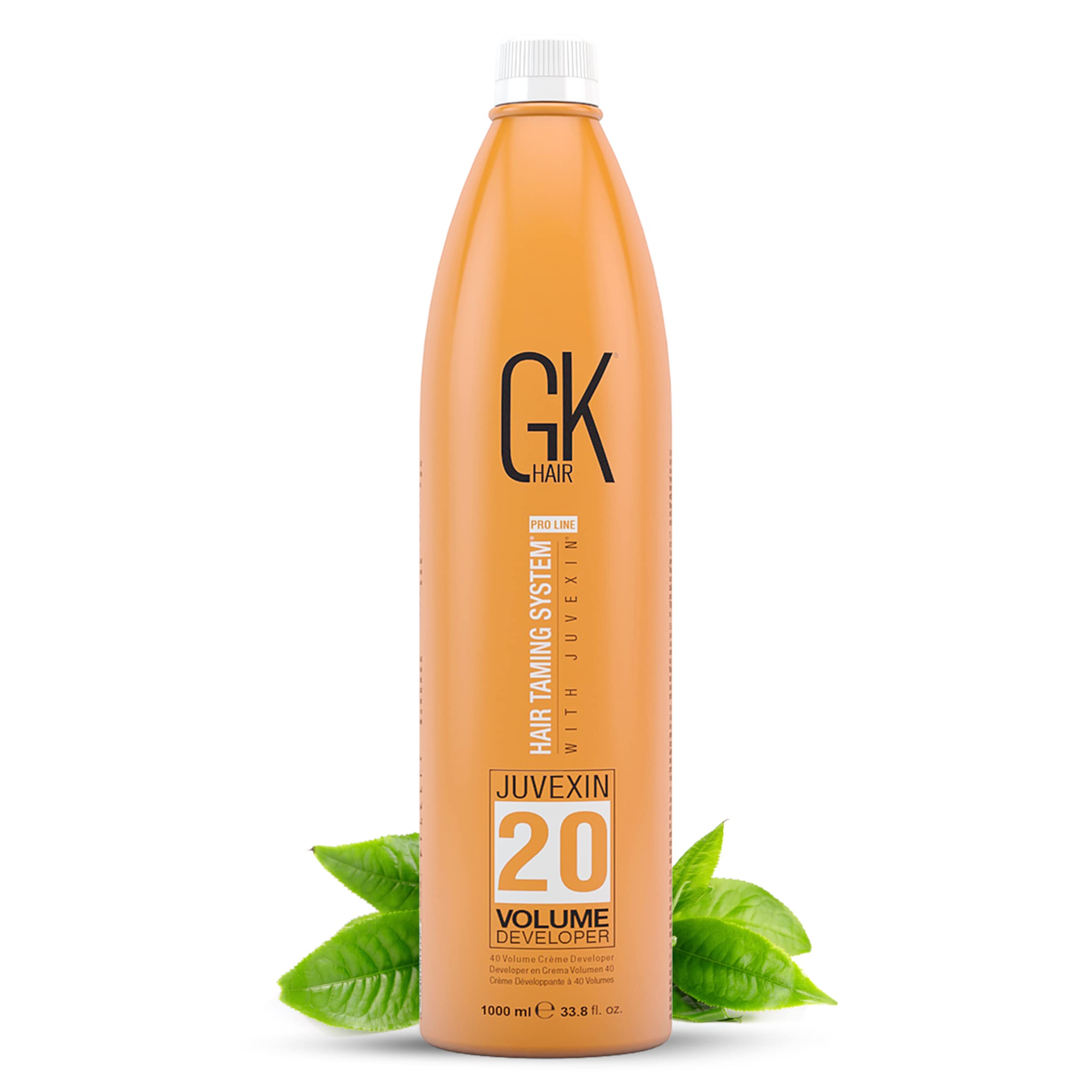 Global Keratin GK HAIR Professional Hair Creme 20 Volume Developer 33.8 Fl Oz for Hair Coloring Bleach - High-Performance Long L