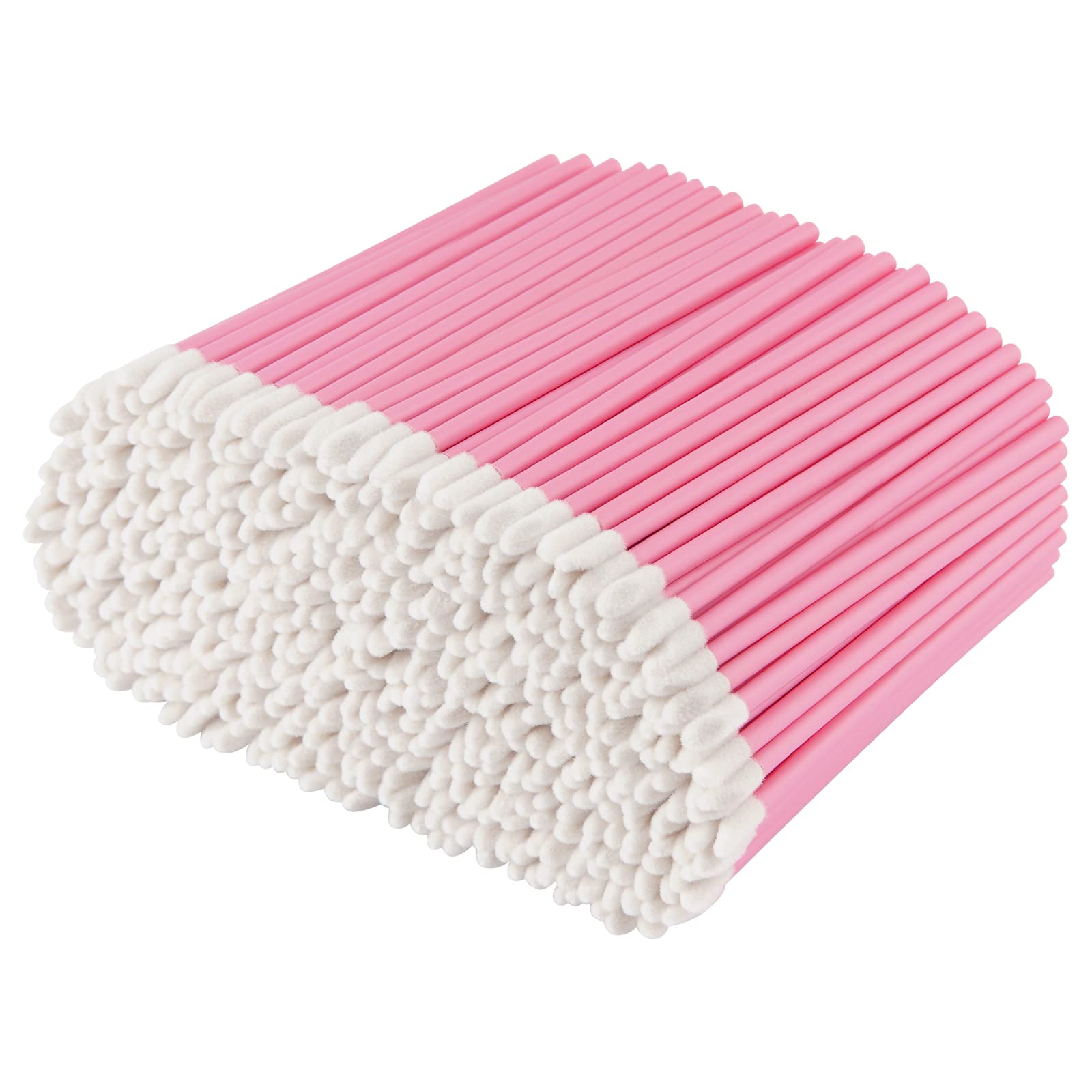 Pink Lip Wands Applicators Disposable - Vaincre 500PCS Lip Brush, Lipstick Make Up Lint Free Brush Gloss Wands, Makeup Applicato
