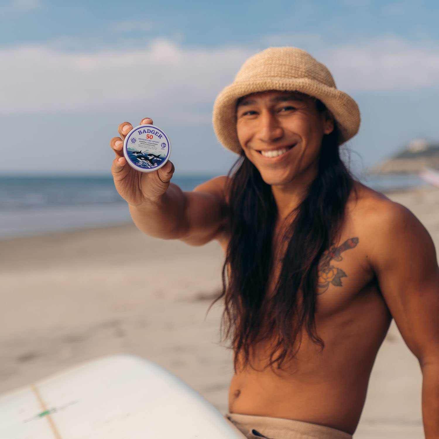 Badger Biodegradable Sunscreen In Metal Tin, Spf 50 Zinc Oxide Sunscreen With 98% Organic Ingredients, Reef Safe, Broad Spectrum