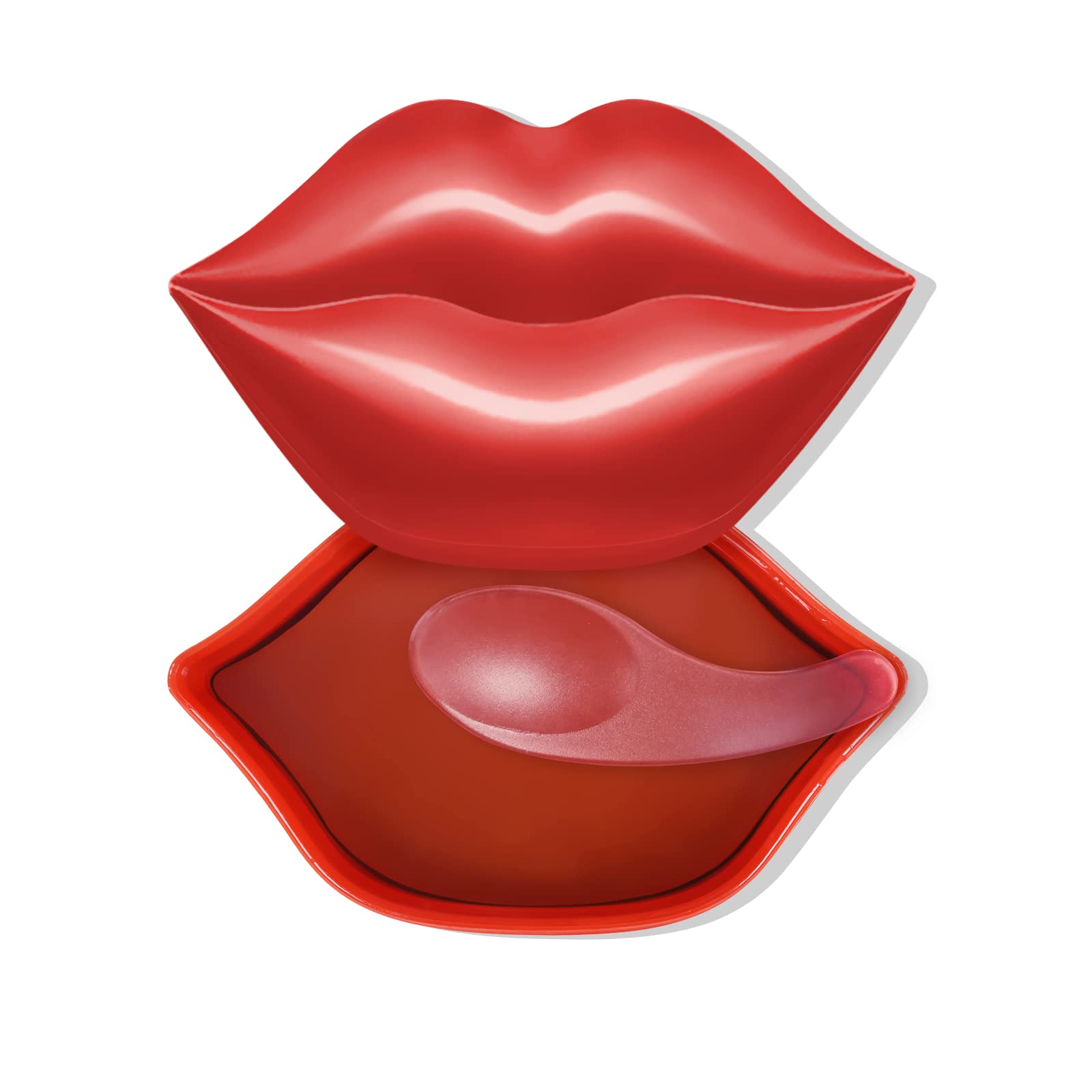 Freeorr 20Pcs Lip Mask Sheet, Red Cherry Lip Moisturizing Plumping Masks Overnight, Lip Gel Treatment Lip Masks For Dry Lips Smo