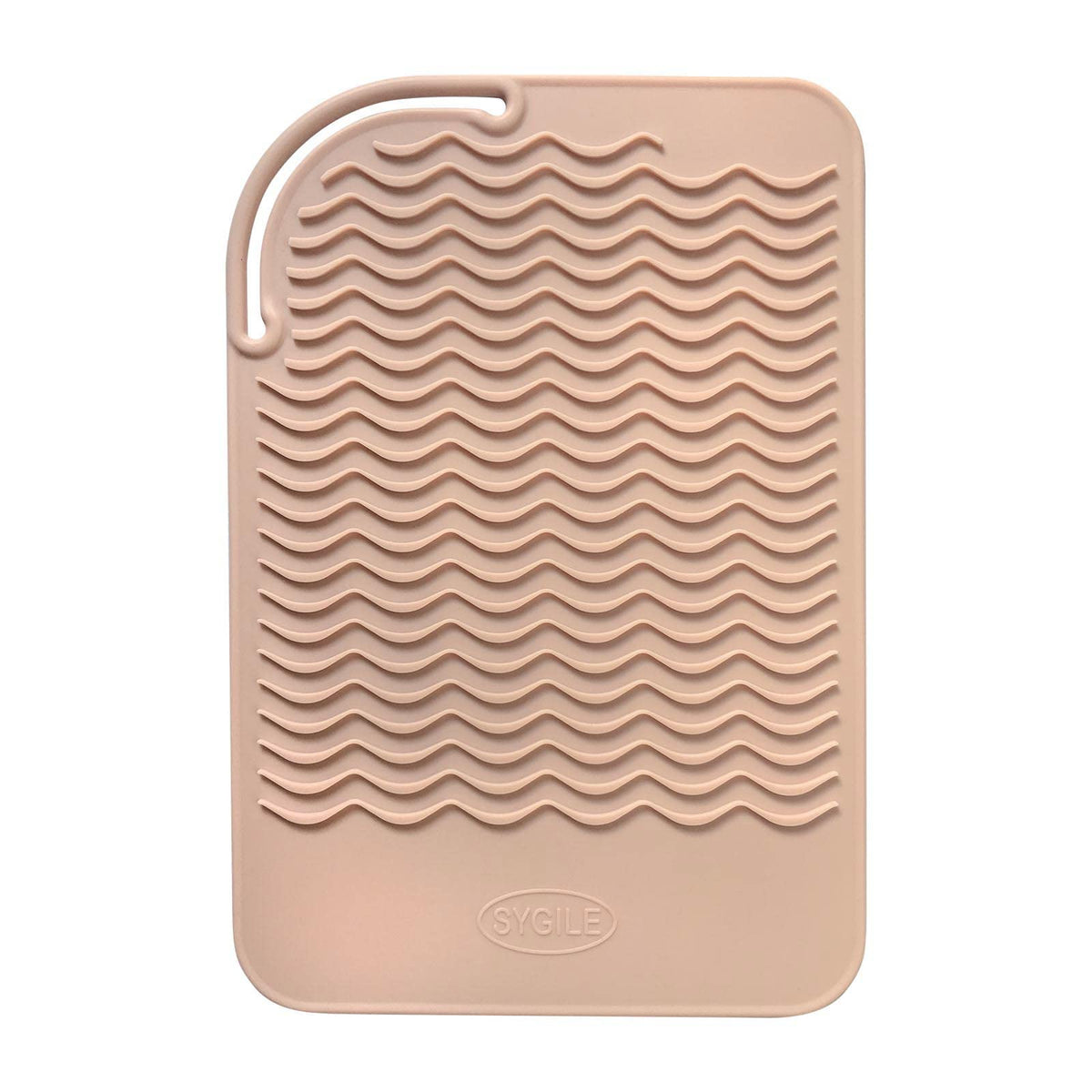 Sygile 11'' X 7.5'' Larger Size Heat Resistant Silicone Travel Mat, Anti-heat Pad for Hair Straighteners, Curling Irons, Flat Ir