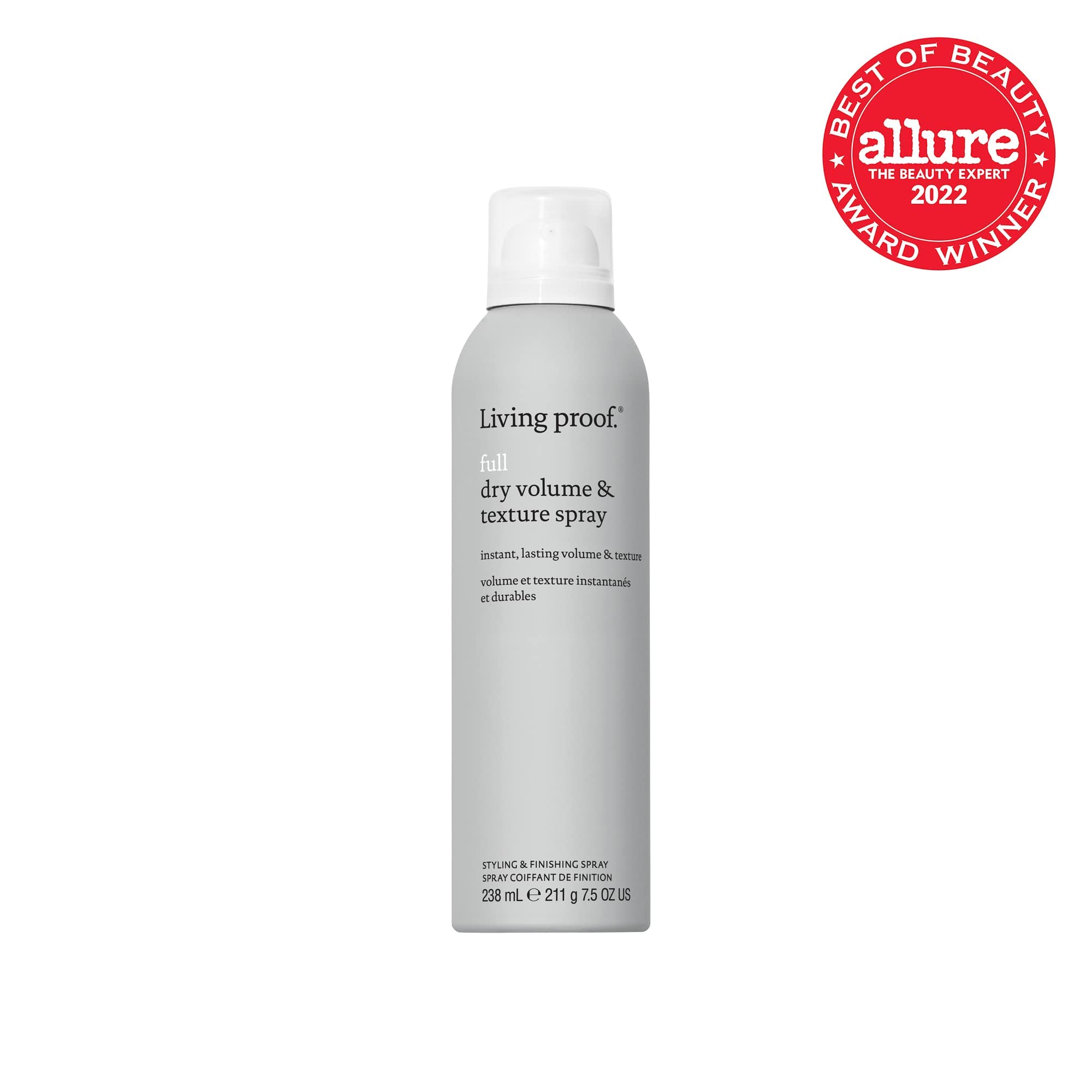 Living proof Full Dry Volume & Texture Spray - Instant Volume, Texture, Oil Absorption, Heat Protection, Lightweight Hold for Fi