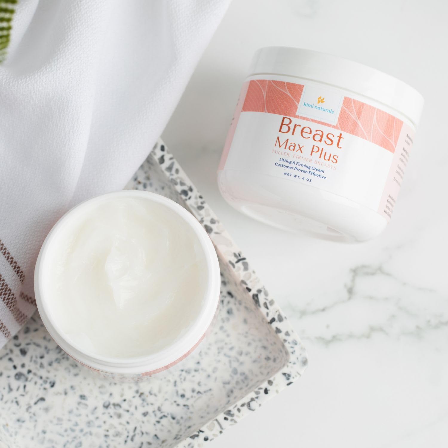 Kimi Naturals Breast Max Plus - Breast Enhancement Cream - Firming and Lifting Cream for Saggy Breast and Fast Growth - Breast E