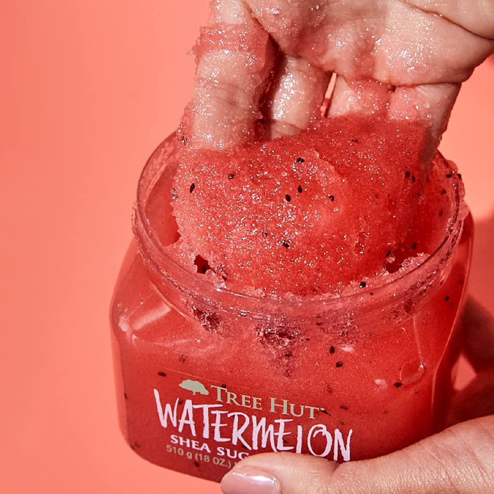 Tree Hut Watermelon Shea Sugar Exfoliating & Hydrating Body Scrub, 18Oz