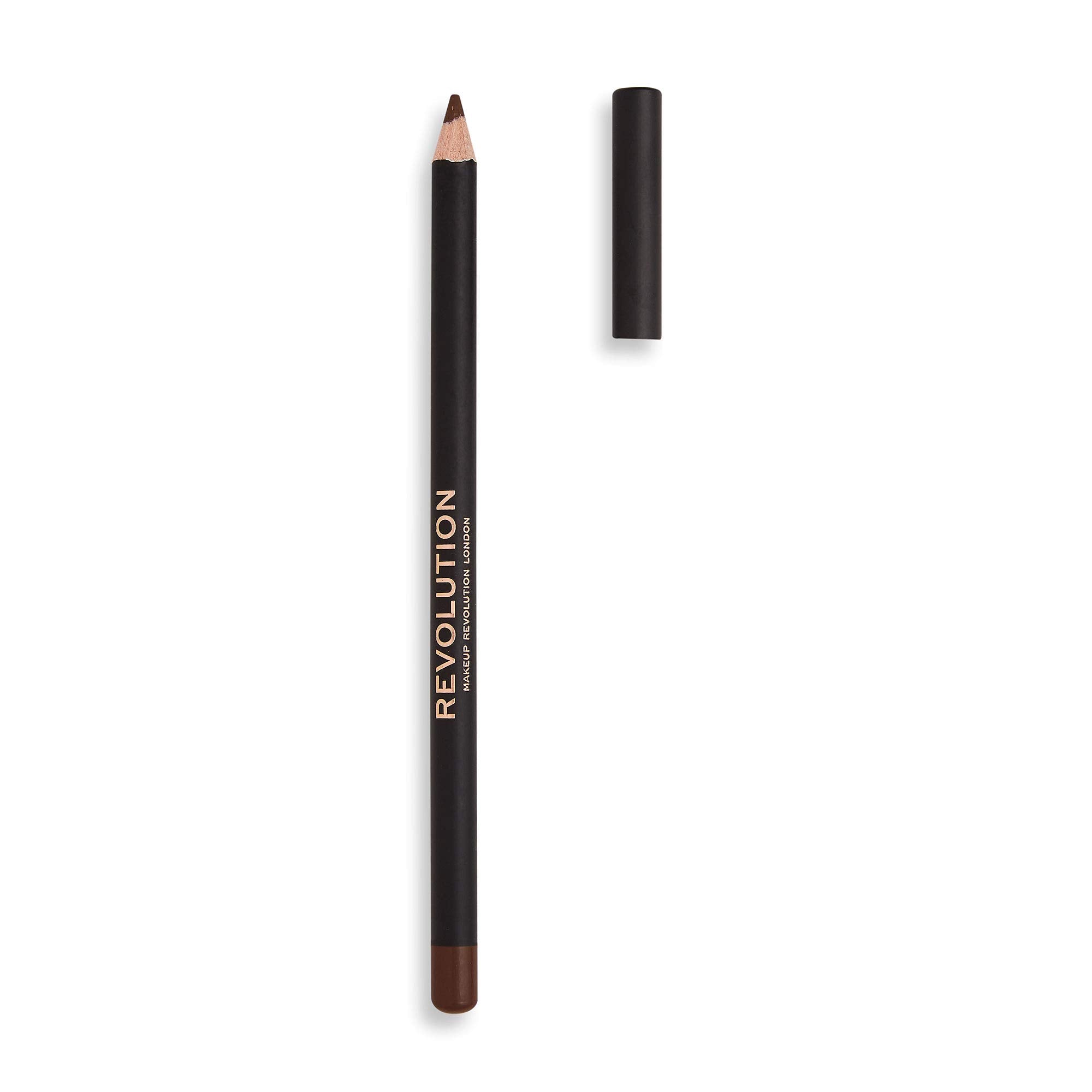 Makeup Revolution Eyeliner, Eyeliner Pencil, Highly Pigmented, Create Smokey Eye Looks, Vegan & Cruelty-Free, Brown, 1.3g
