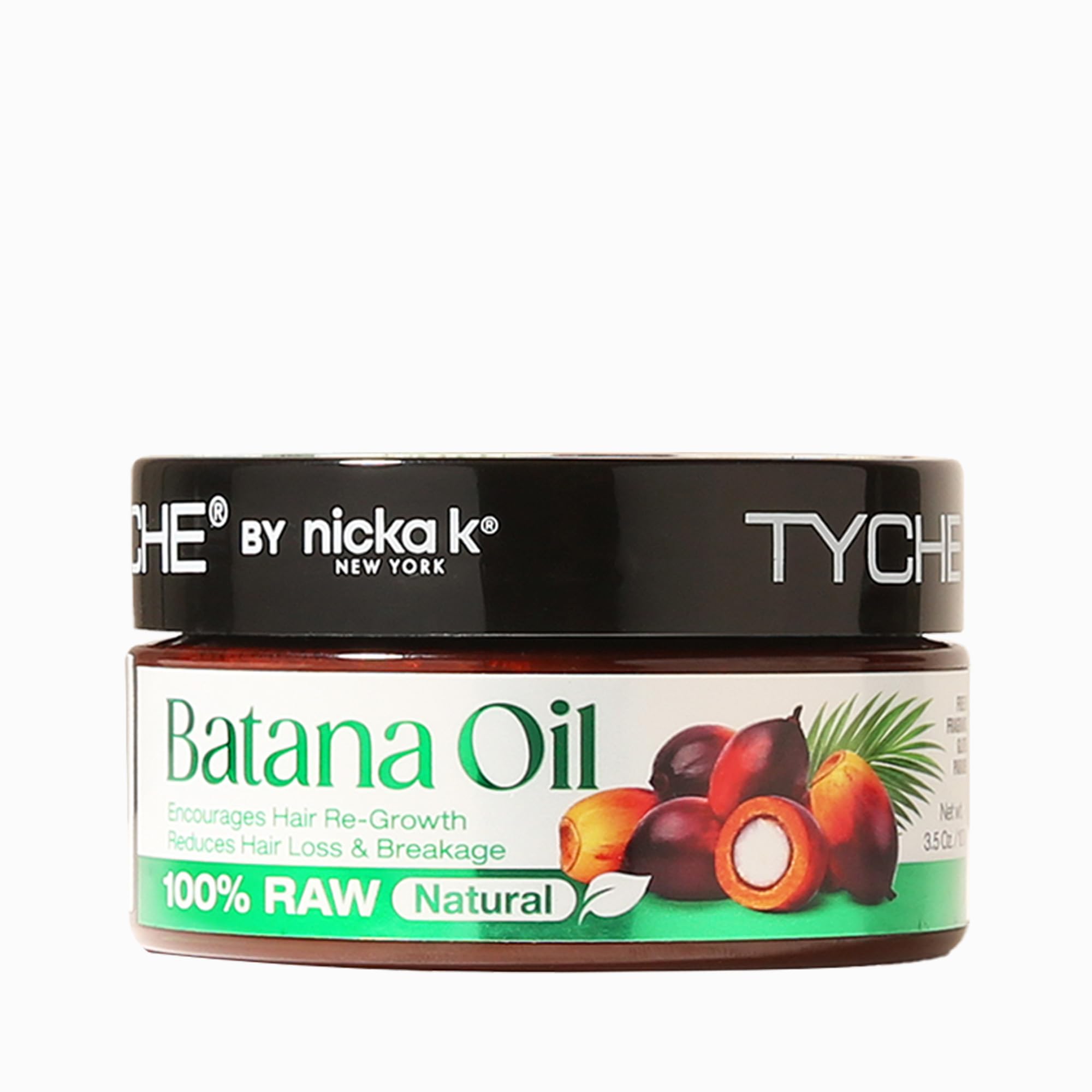 Tyche by Nicka K New York Batana Hair Oil 3.38 fl oz, For Damaged Hair, More Hair Definition, Adds Volume (HABT01 Batana Oil 3.5