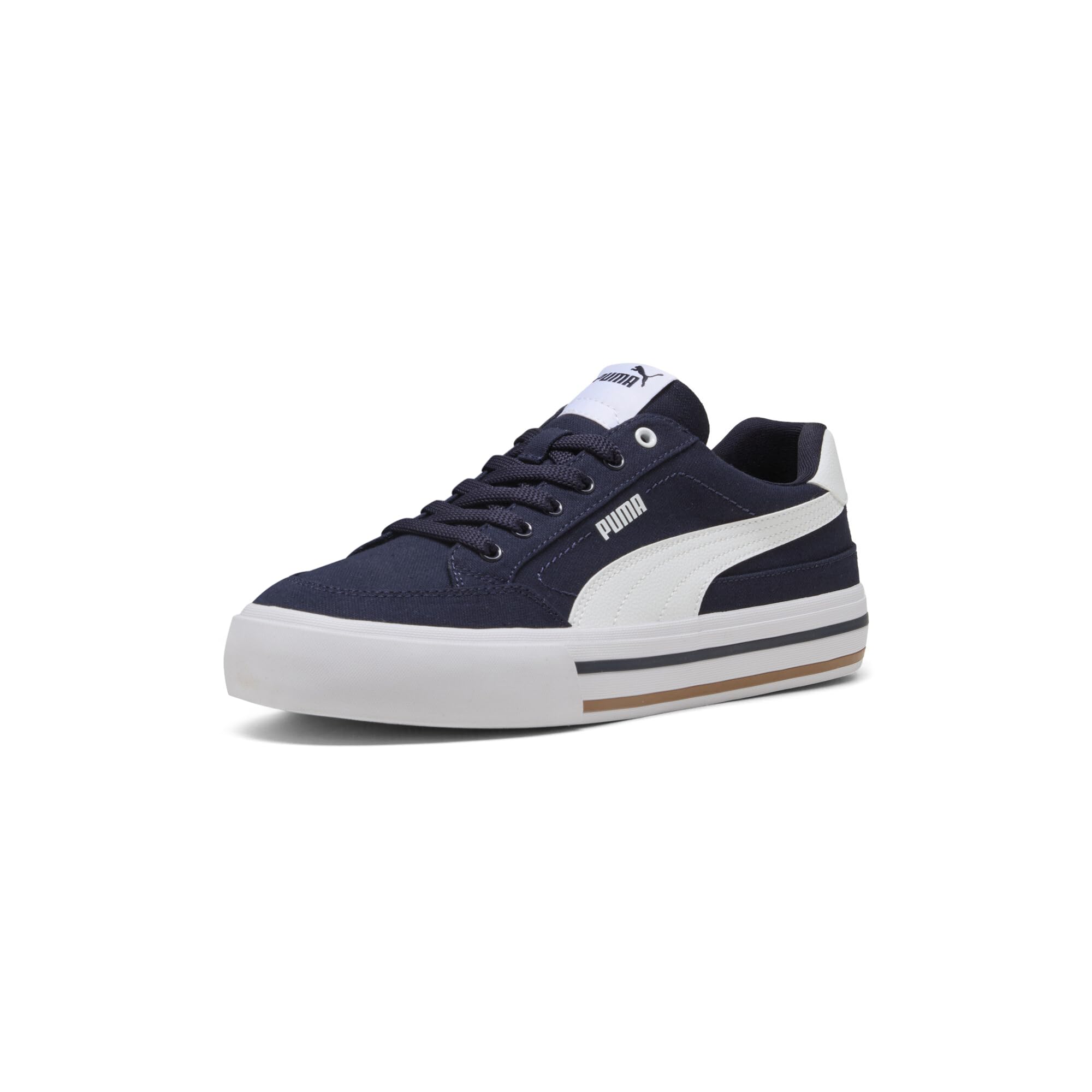 PUMA Mens Court Classic Vulc Sneaker, New Navy White, 10