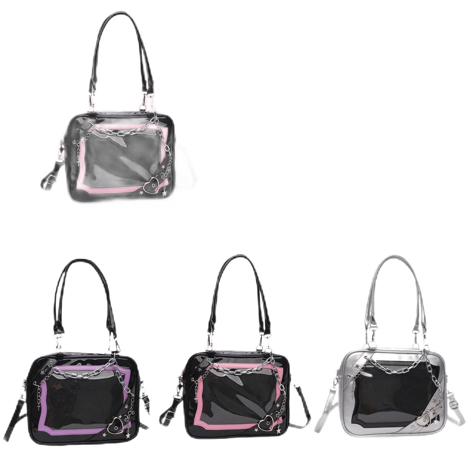 Atorse Women Shoulder Bag Travel Bag Gift Shoulder Purse For Working Outdoor Dating Black Purple|Clothing, Shoes & Accessories |