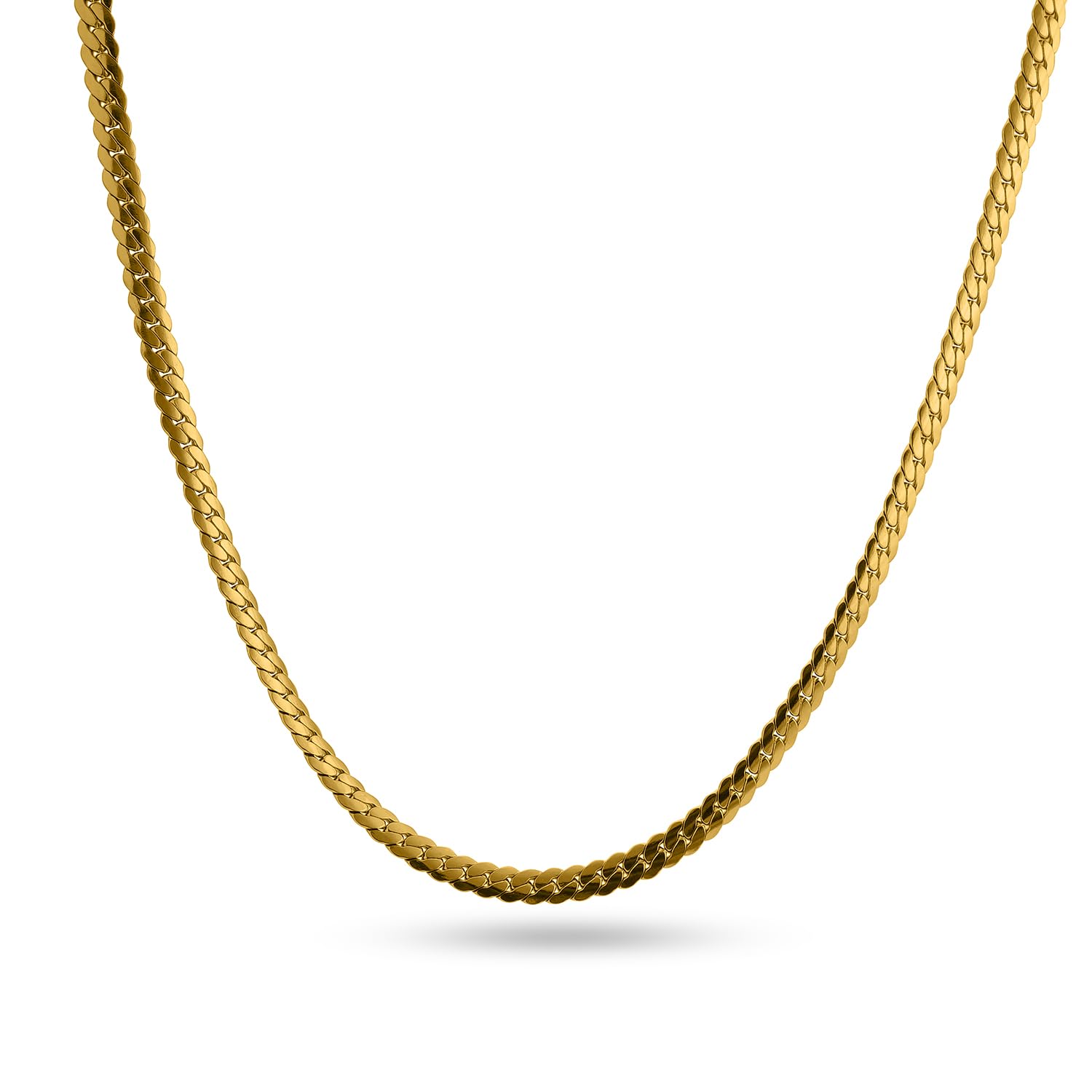 Palmonas Thick Spiral Gold Chain Necklace For Mens  Waterproof & AntiTarnish