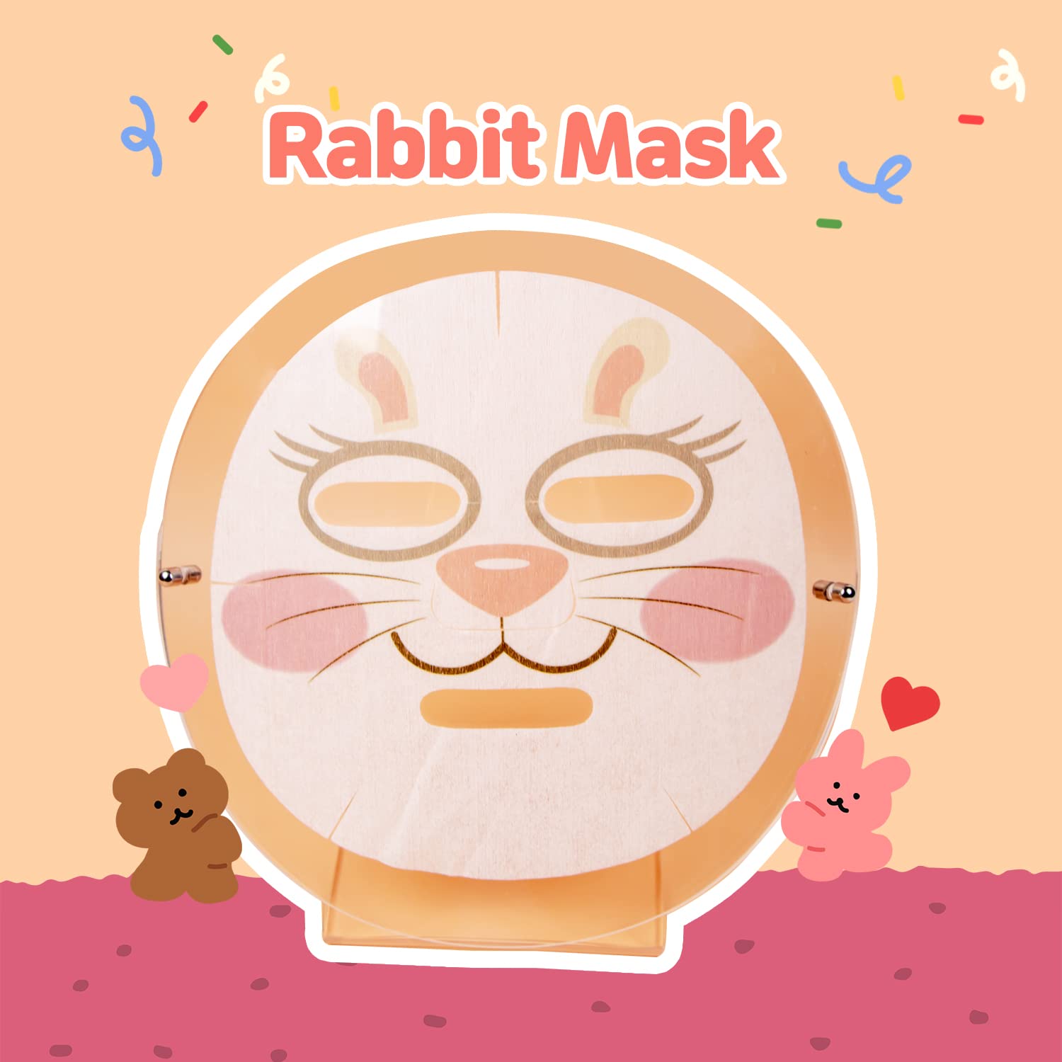 Epielle Character Sheet Masks | Animal Spa Mask | Puppy, Tiger, Rabbit, Penguin, Pig, Fox | Korean Beauty Mask -For All Skin Typ