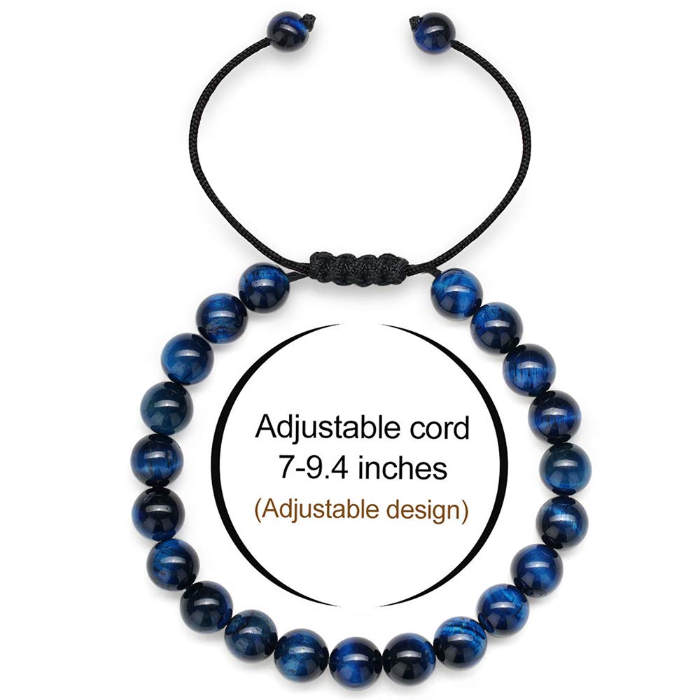 Dad Christmas Gifts Mens,Women Bracelet, Natural Black Lava Rock Stone Anxiety, Adjustable Aromatherapy Essential Oil Diffuser H