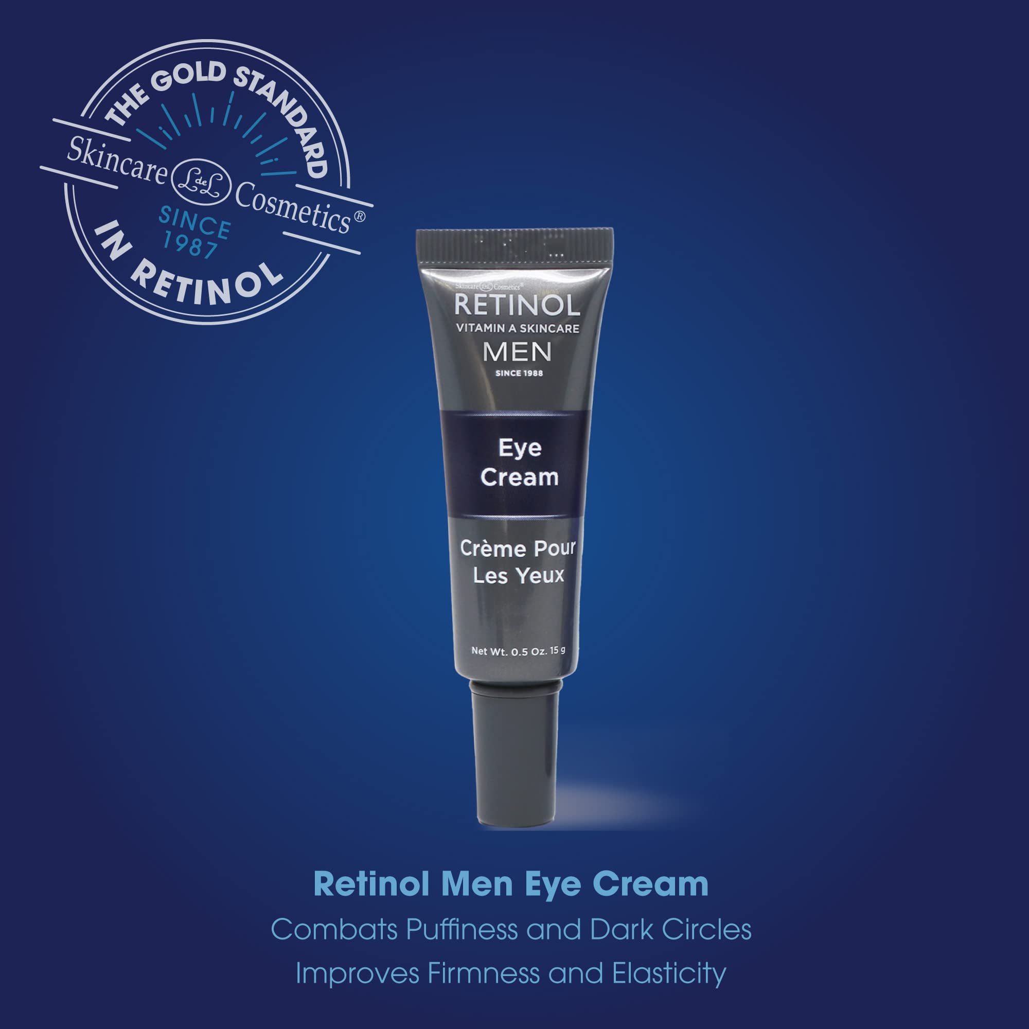 Retinol Mens Eye Cream - The Original Retinol Eye Treatment For Men - Targets Under-Eye Area to Reduce Puffiness & Dark Circles,