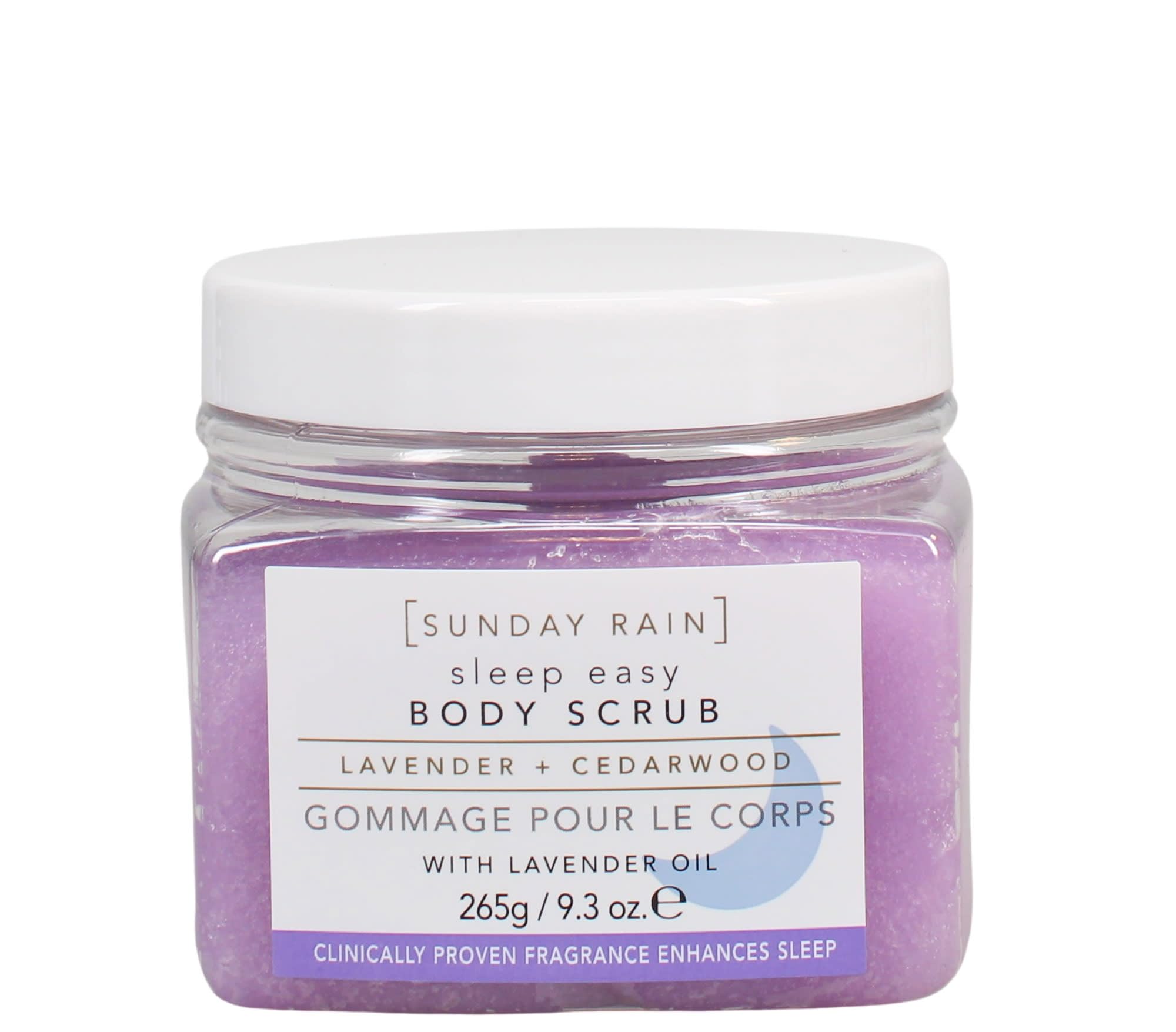 Sleep Easy Body Scrub - Lavender and Cedarwood by Sunday Rain for Unisex - 9.3 oz Scrub