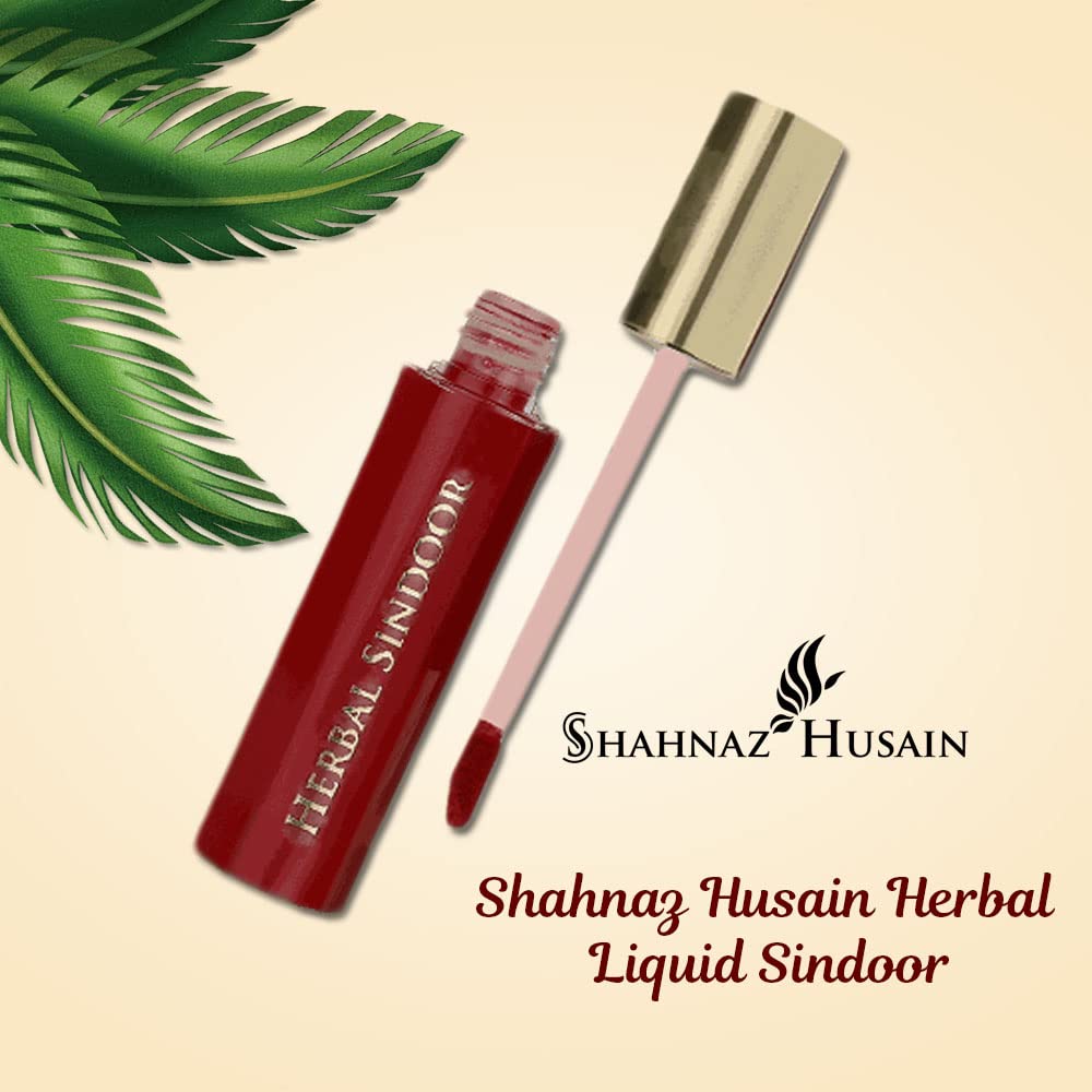 Shahnaz Husain Red Herbal Liquid Sindoor Latest International Packaging (0.3 Fl Oz / 9 Ml) (Red)
