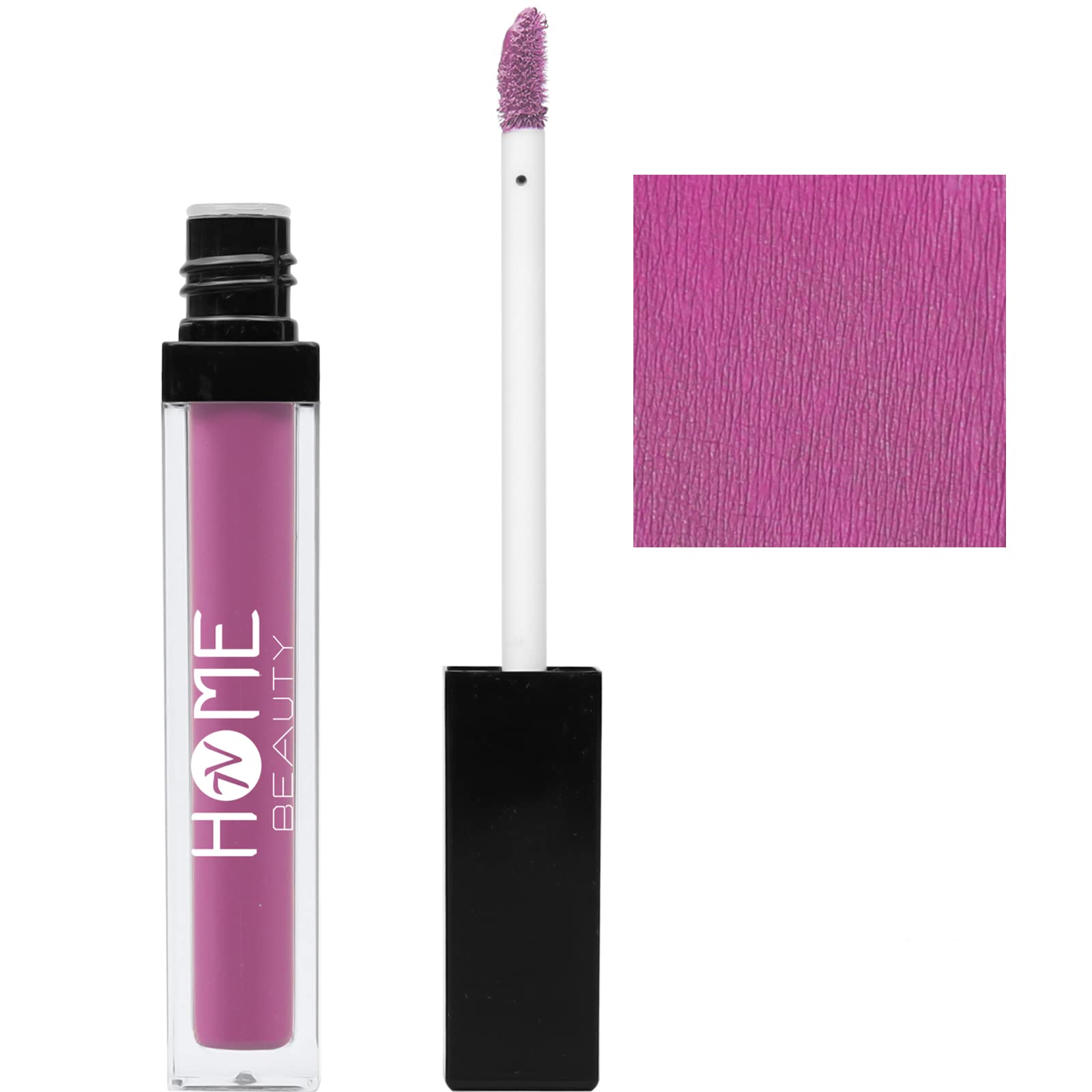 7V Home Beauty Light Purple Matte Liquid Lipstick, Long Lasting High Pigmented Non-Stick Waterproof Light Purple Lipstick (5Ml,