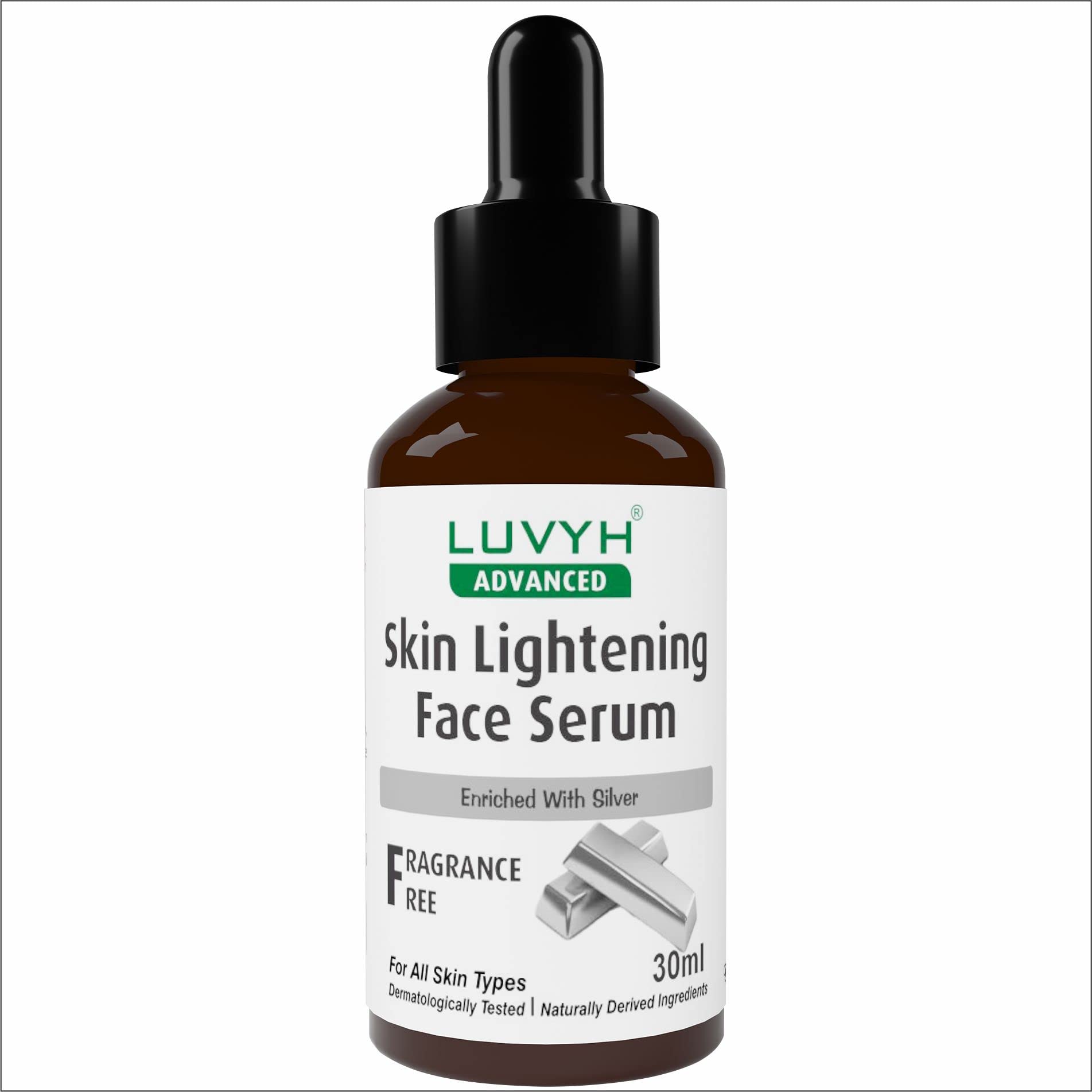 Luvyh Skin Lightening Face Serum For Glowing & Radiant Skin | Fades Acne Marks & Dark Spots | Non Sticky | Brightening| Hydratin