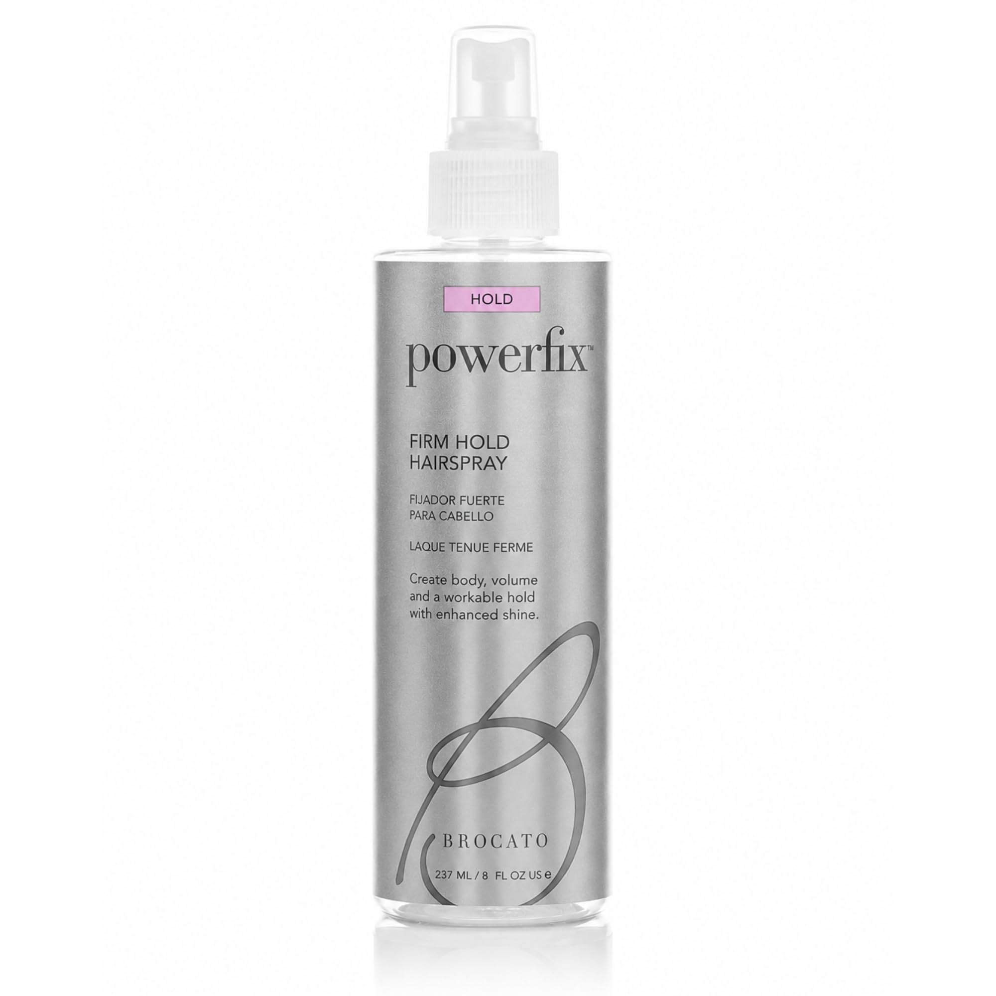 Brocato Powerfix Firm Hold Hairspray, Volumizing Hairspray Adds, 8 Oz