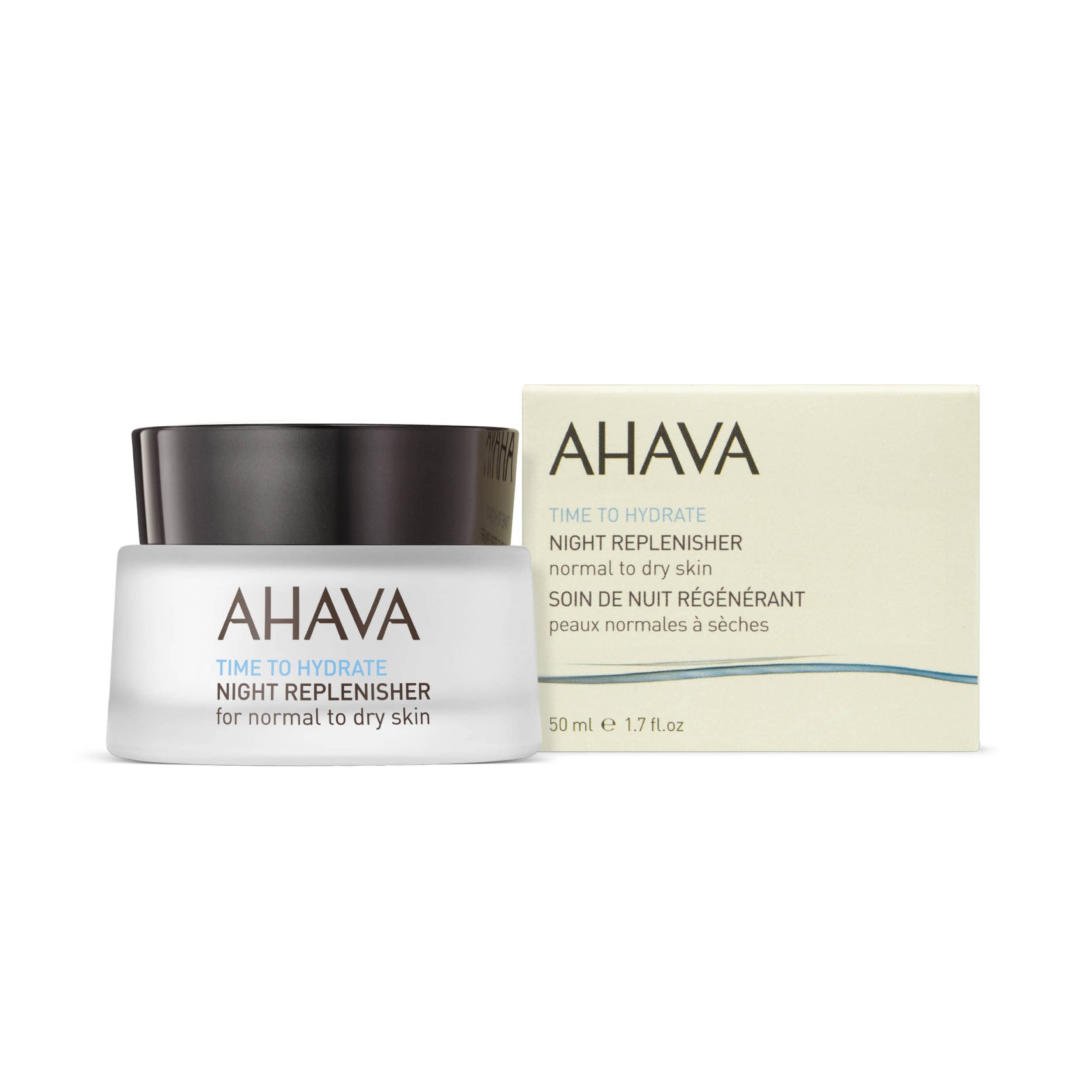 AHAVA Time To Hydrate Night Replenisher Normal To Dry Skin for Women, 1.7 Ounce