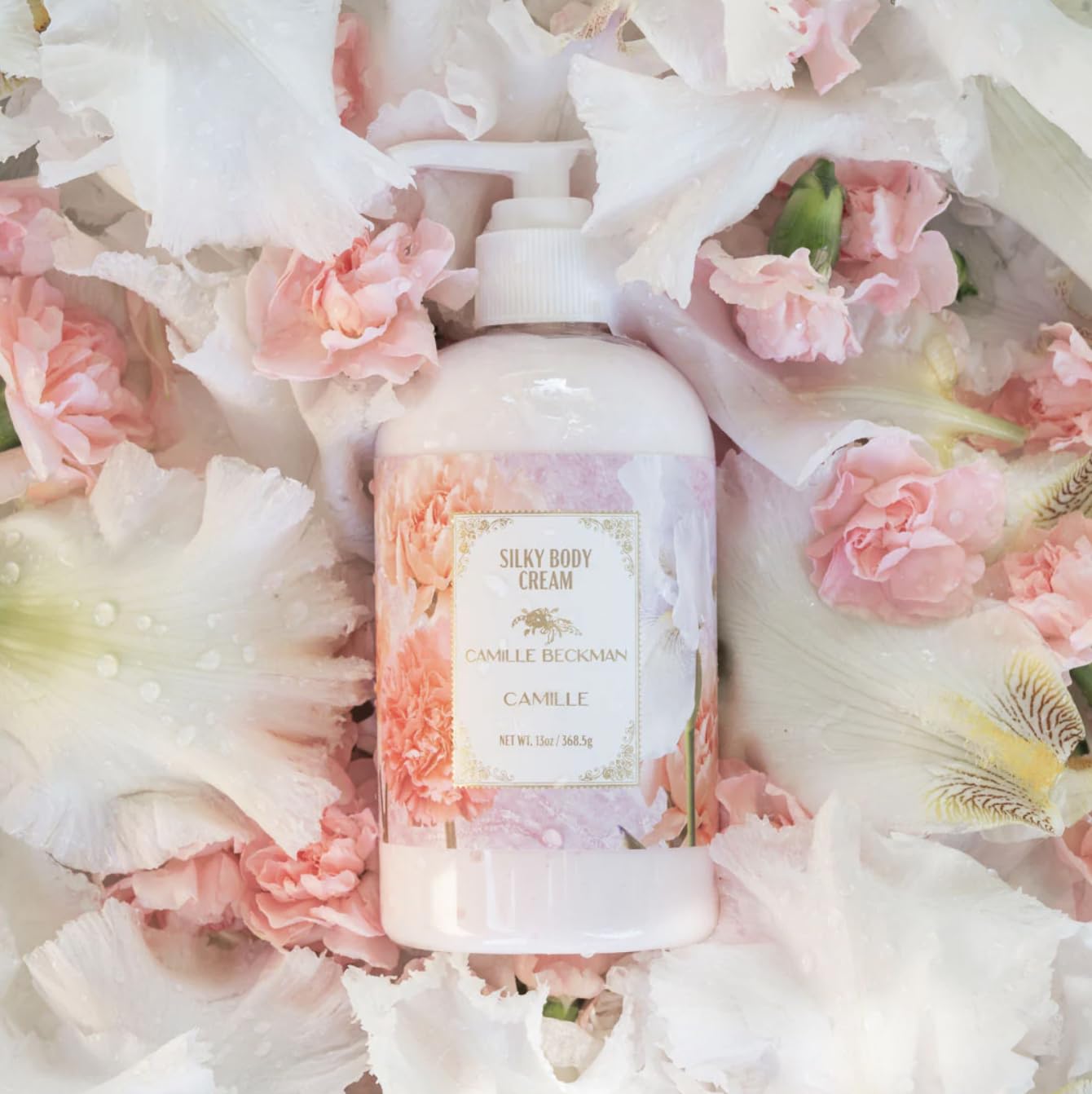 Camille Beckman Camille Scented Silky Body Cream, Daily Moisturizer for All Skin Types, Non-Greasy Vegan Formula to Nourish and