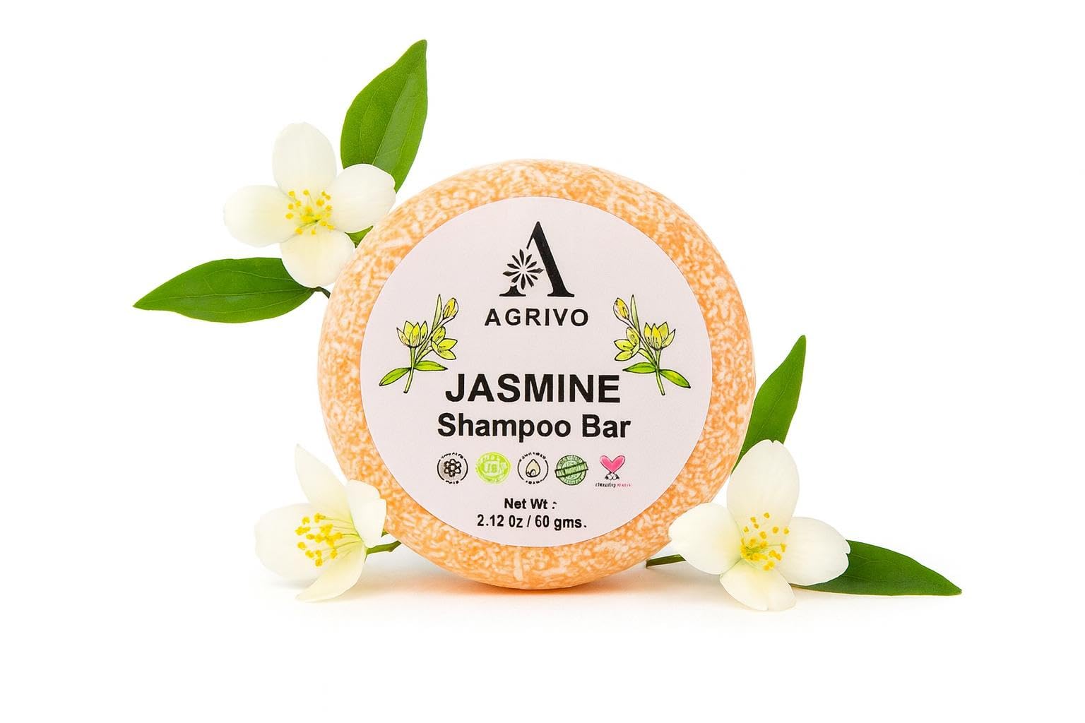 AGRIVO Shampoo Bar (2.12oZ)  Strengthen & Volumize All Hair Types AntiDandruff Shampoo Bar for Women Men Natural Ingredients S