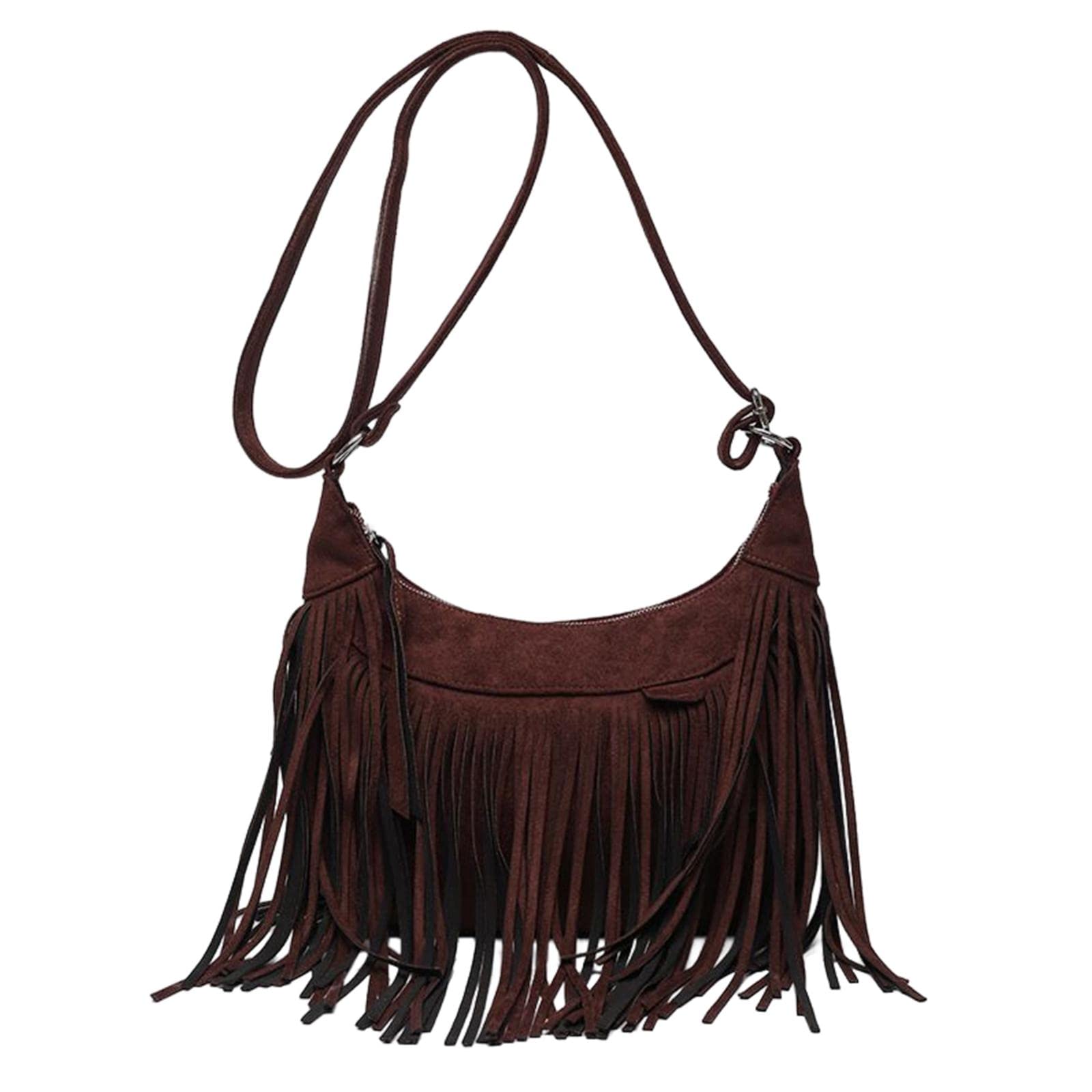 Enakshi Shoulder Handbag Tassel Purse Fashion Adjustable Strap Satchel Modern Brown|Clothing, Shoes & Accessories | Womens Handb