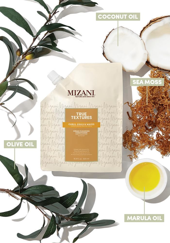 Mizani True Textures Cream Cleansing Conditioner, 16.9 Fl Oz