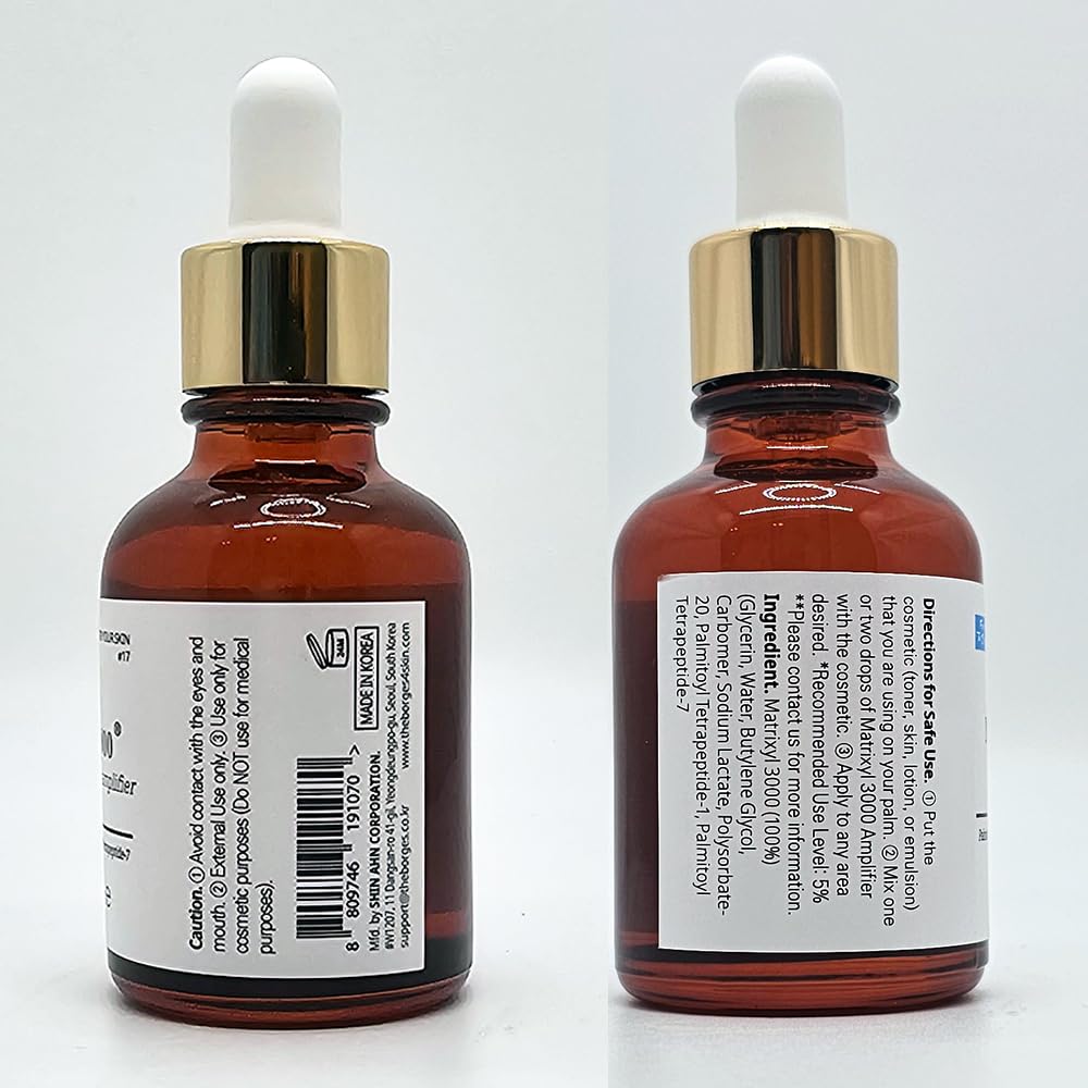 Forest of the Borges's Matrixyl 3000 Amplifier Serum 1.0 fl. oz. cosmetic ingredients for face, neck and skin, wrinkle