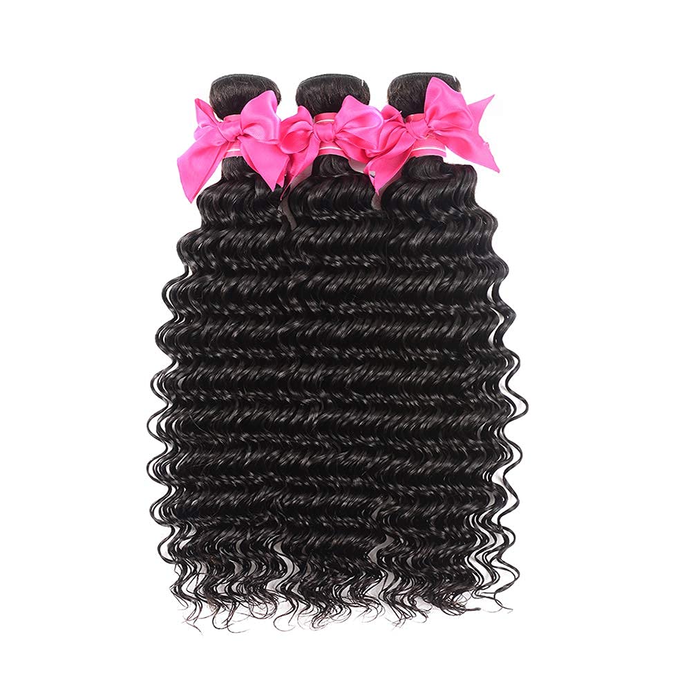 Miss Gaga 9A Brazilian Virgin Hair Pineapple Deep Wave 3 Bundles Brazilian Human Hair Bundles 100% Unprocessed Virgin Remy Hair