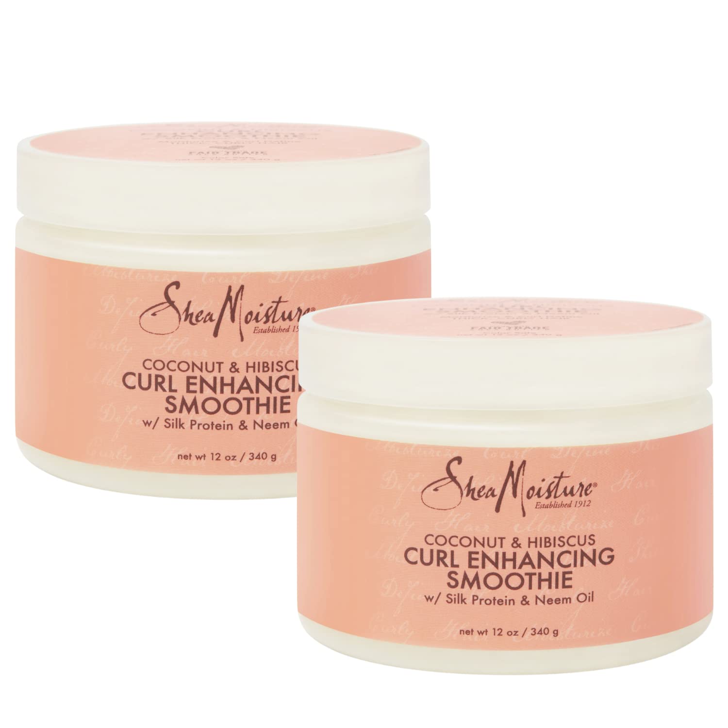 Shea Moisture Curly Hair Products, Coconut & Hibiscus Curl Enhancing Smoothie with Shea Butter, Sulfate Free, Paraben Free Hair