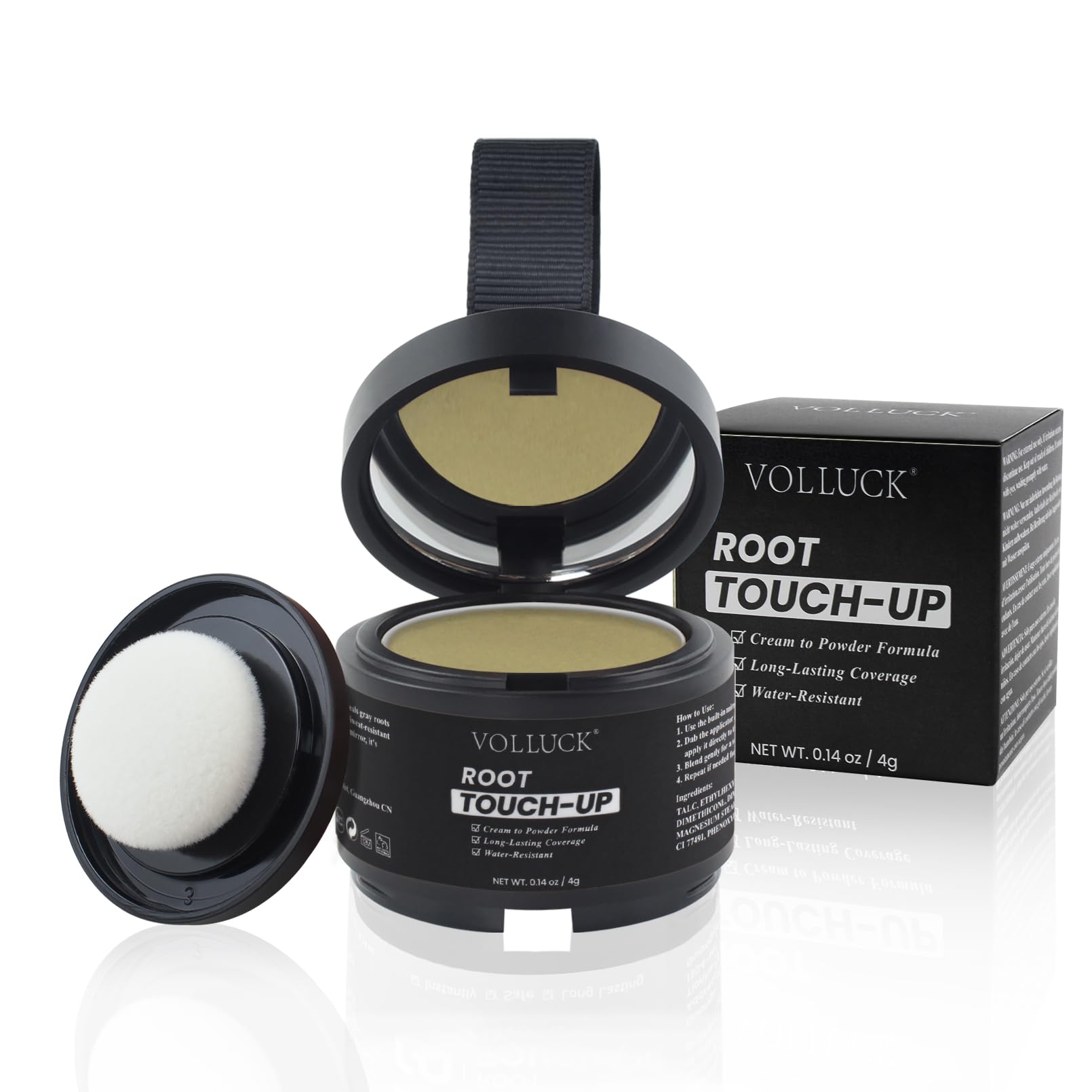 VOLLUCK Root Touch up Powder, Hairline Powder for Thinning Hair Blonde