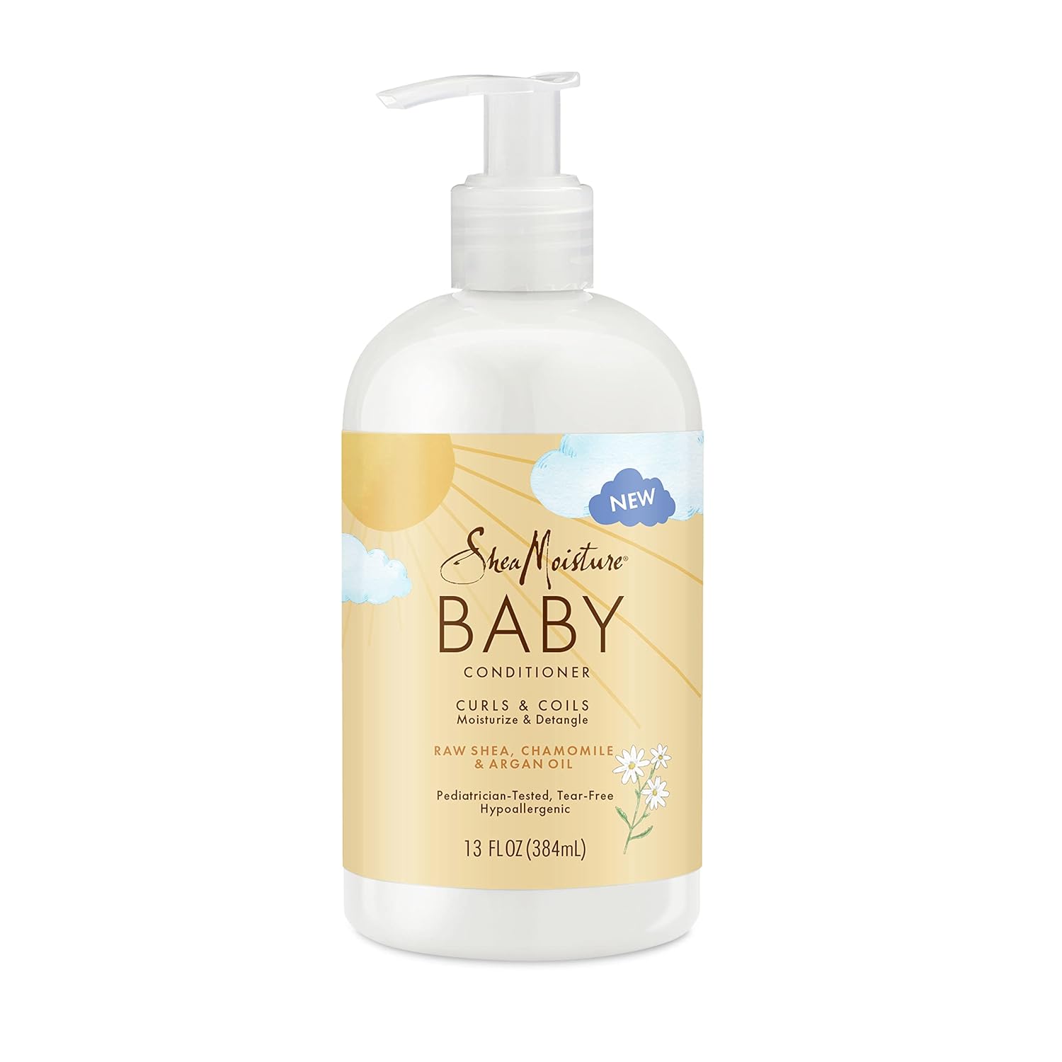 SheaMoisture Regular Conditioner for Curly Hair Raw Shea, Chamomile and Argan Oil Moisturizes and Helps Detangle Delicate Curls and Coils 13 oz