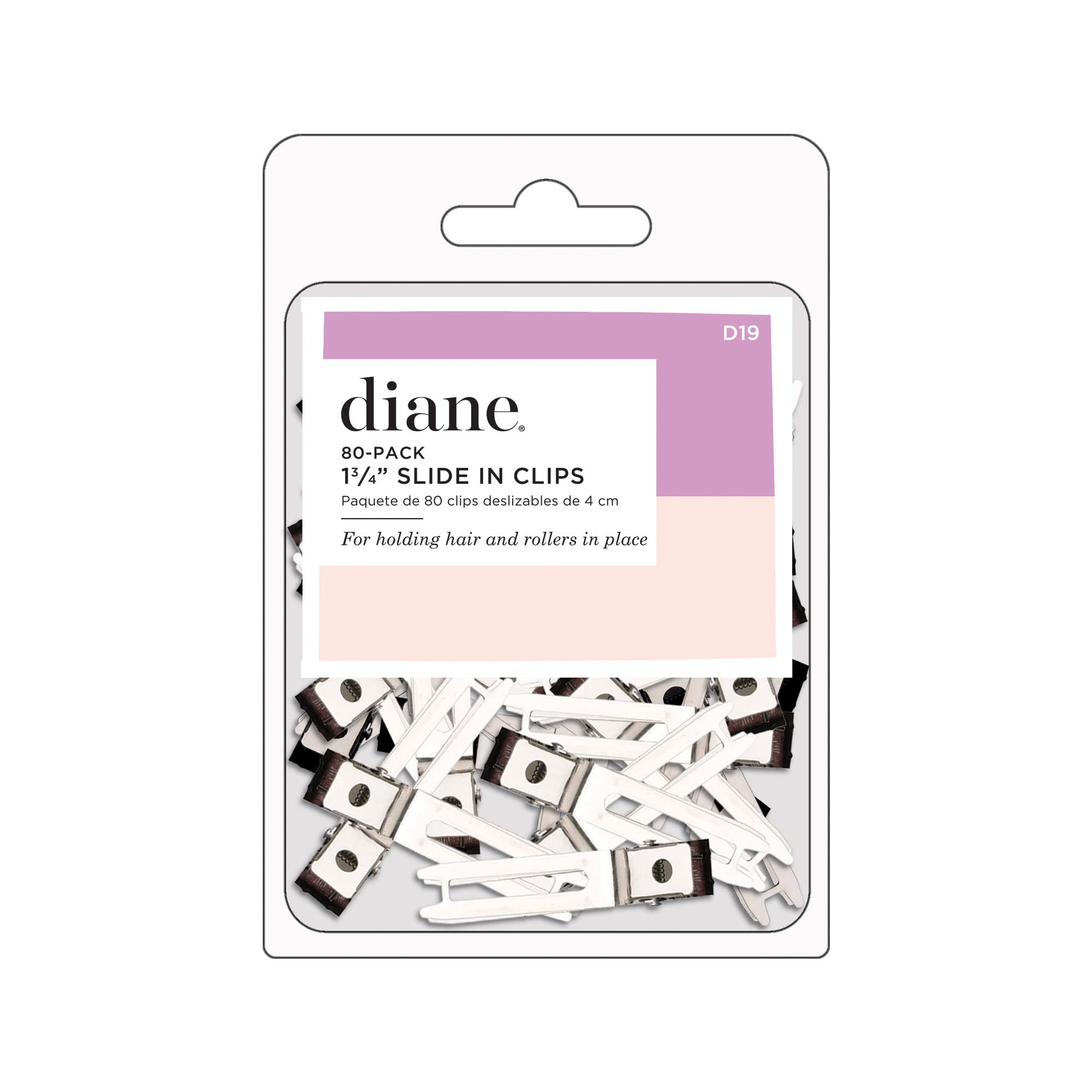 Diane 1.75 Double Prong Slide-in Clips, 80-Count