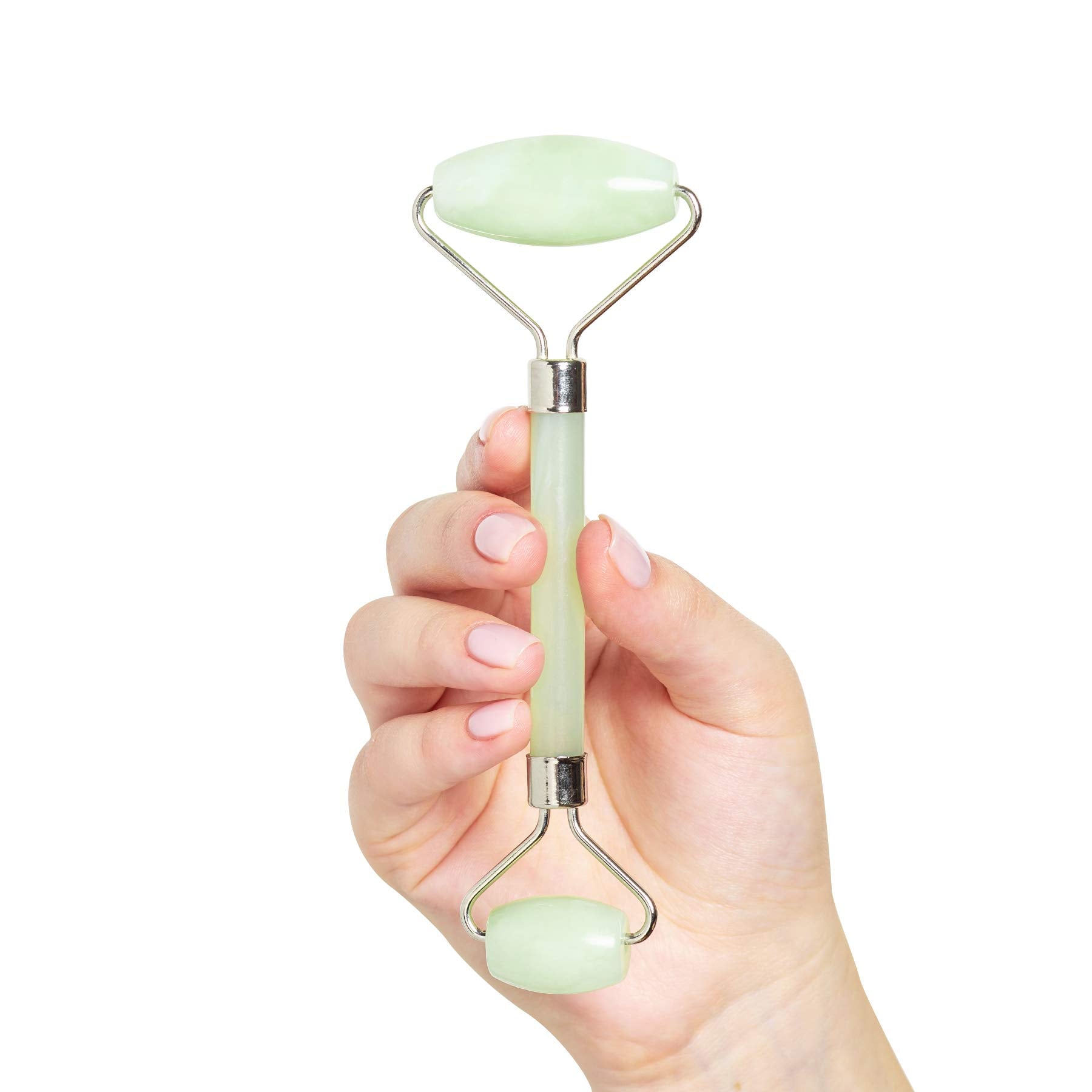 Plum Beauty Jade Roller for Face - Improves Skin Tone and Blood Circulation - Skin Care Face Roller Reduces Under-Eye Puffiness 