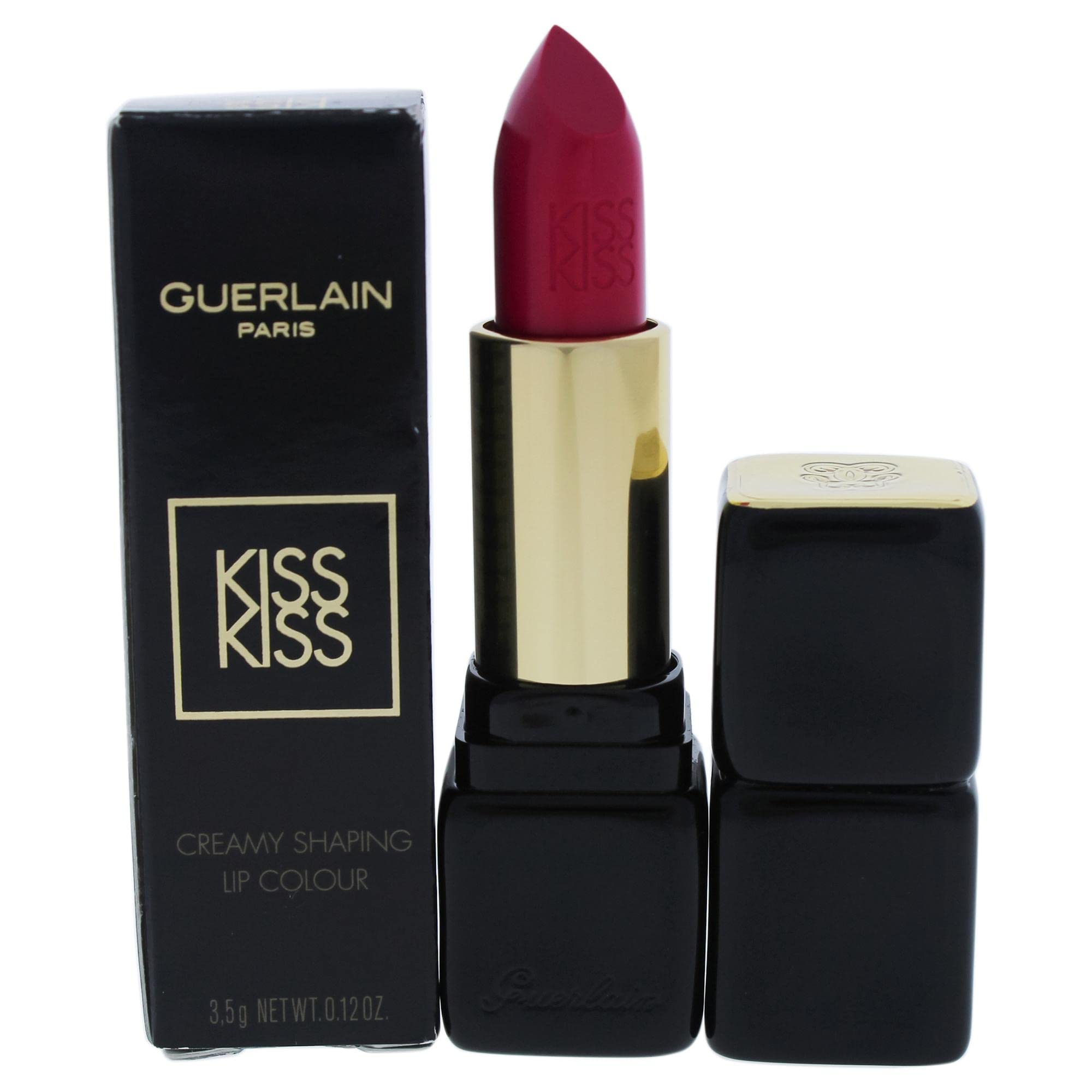 Guerlain Kiss-Kiss Shaping Cream Lip Color Lipstick for Women, No. 361 Excessive Rose, 0.12 Ounce