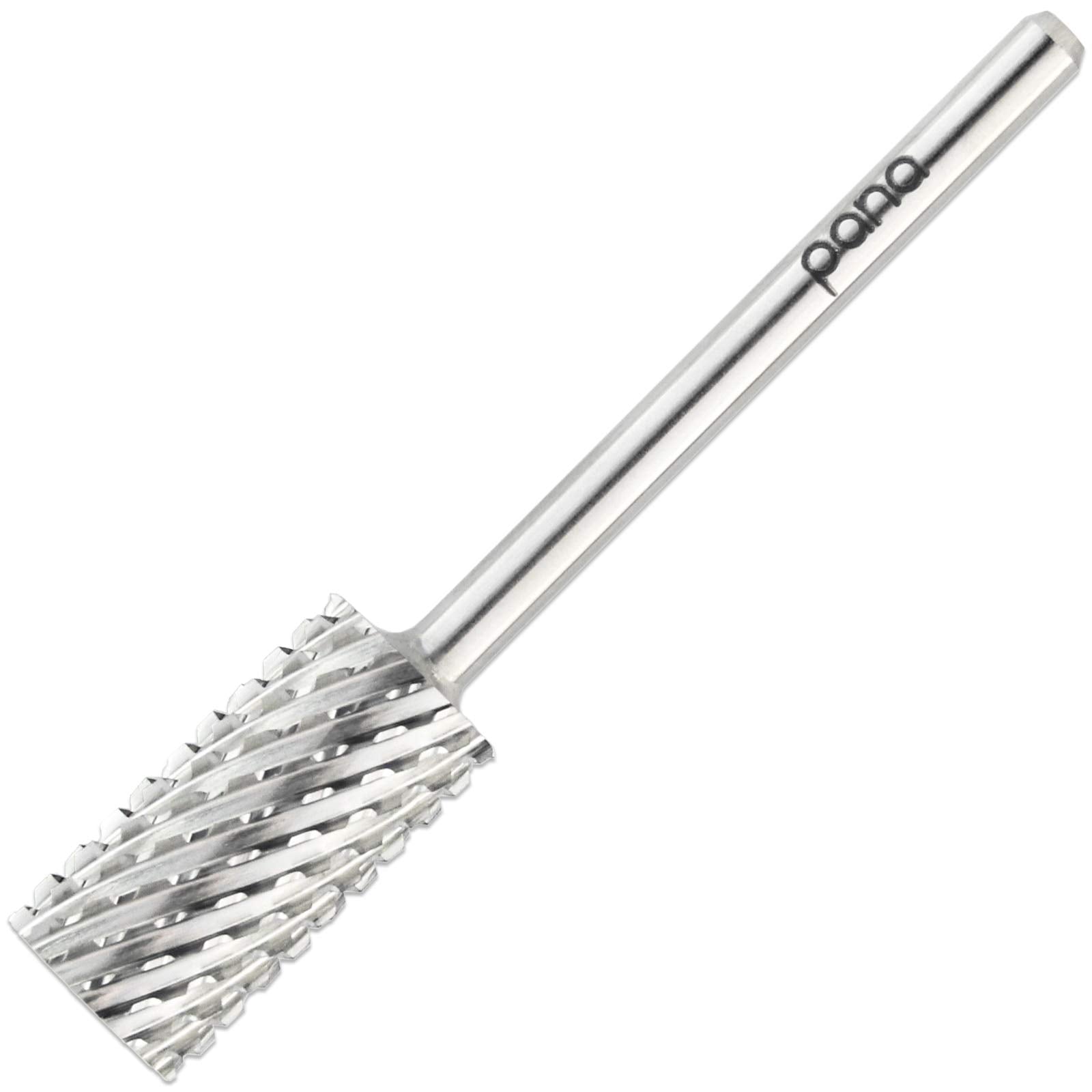 PANA Professional 332 Shank Size - Flat Top Large Barrel Silver carbide Bit 2X coarse grit - Nail Drill Bit for Dremel Machine