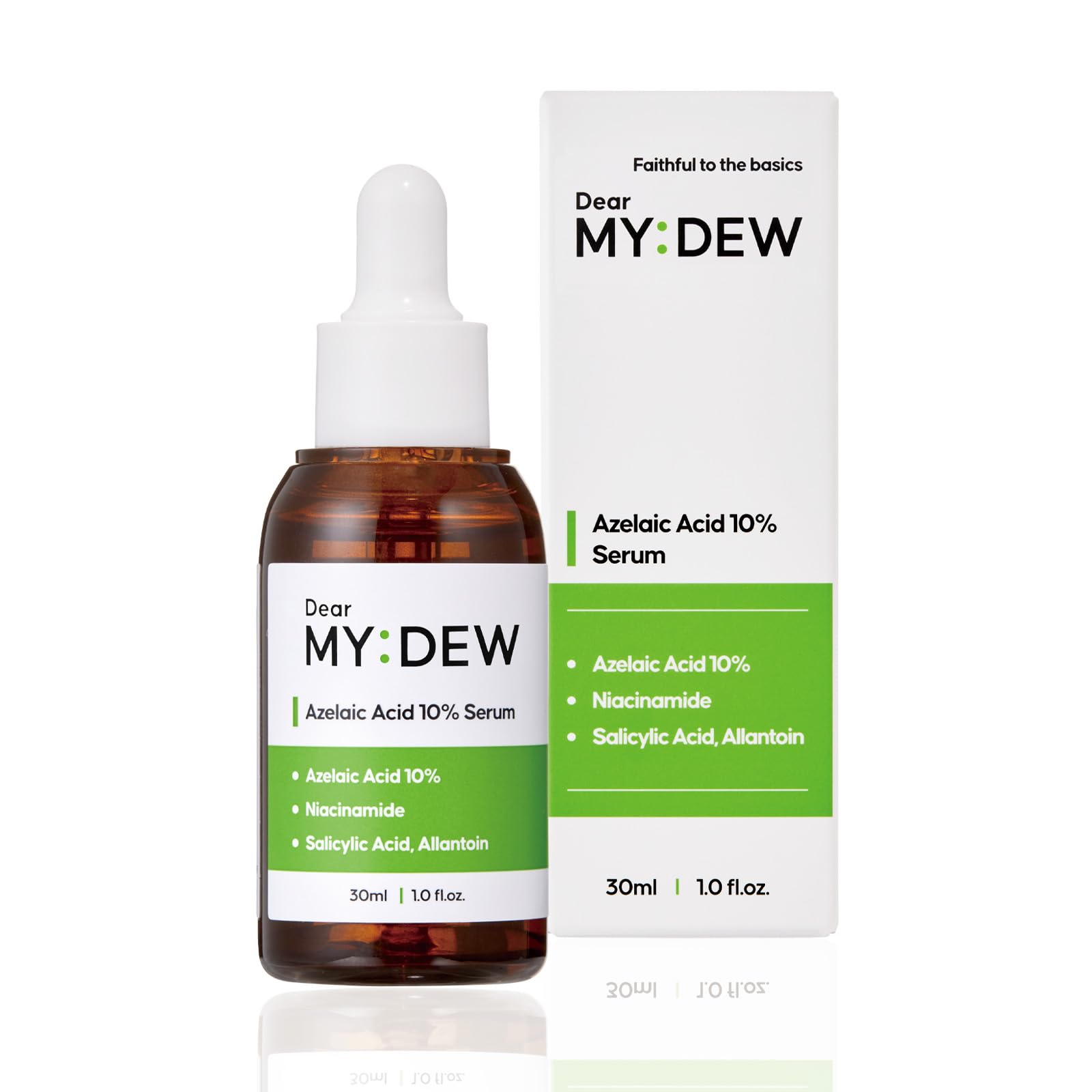 Dearmydew 10% Azelaic Acid Serum With Niacinamide, Salicylic Acid, Allantoin, Rosacea Treatment For Face Redness Relief, Reduce