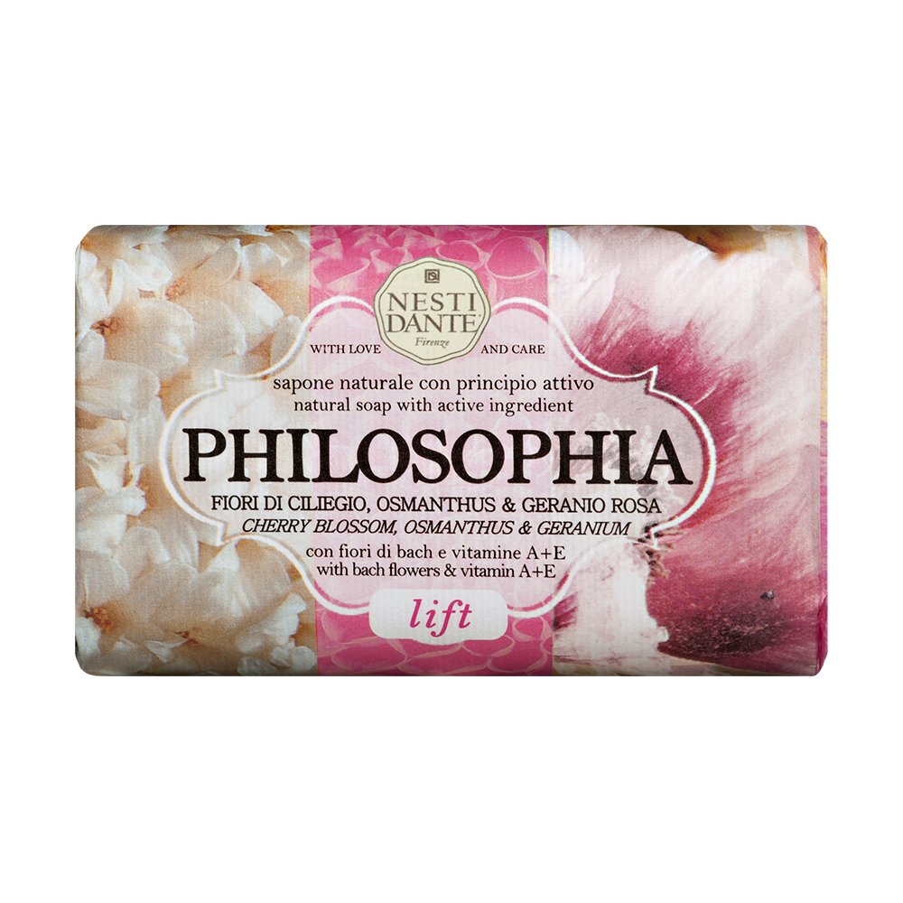 Nesti Dante Philosophia Natural Soap, Liftcherry BlossomOsmanthus and geranium With Bach Flowers and Vitamin E, 88 Ounce