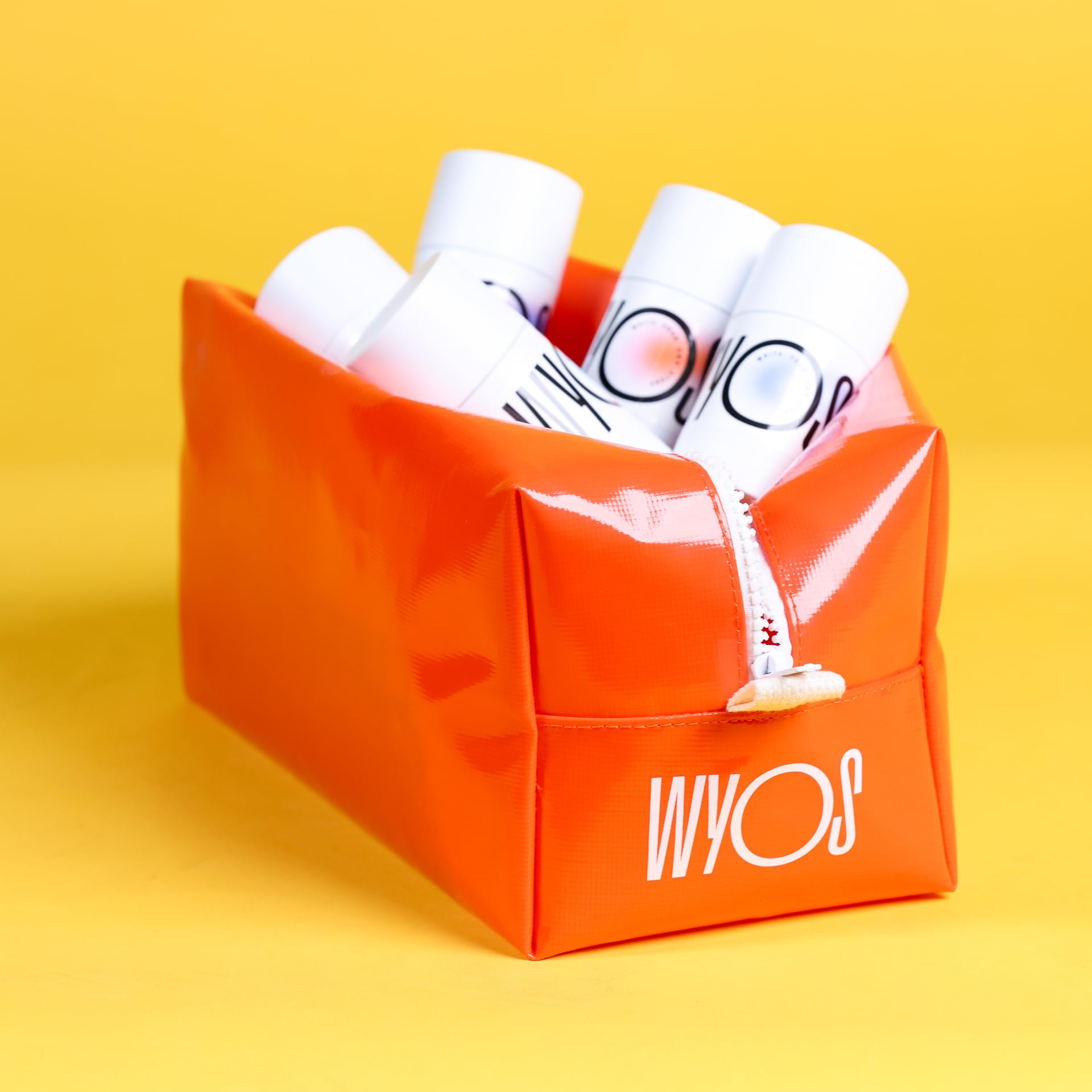 Wyos Starter Kit: Face Cleanser + Shaving Stick + Moisturizer Oil Stick Bundle | Travel Size, Leak Free, Vegan, Cruelty Free, Po