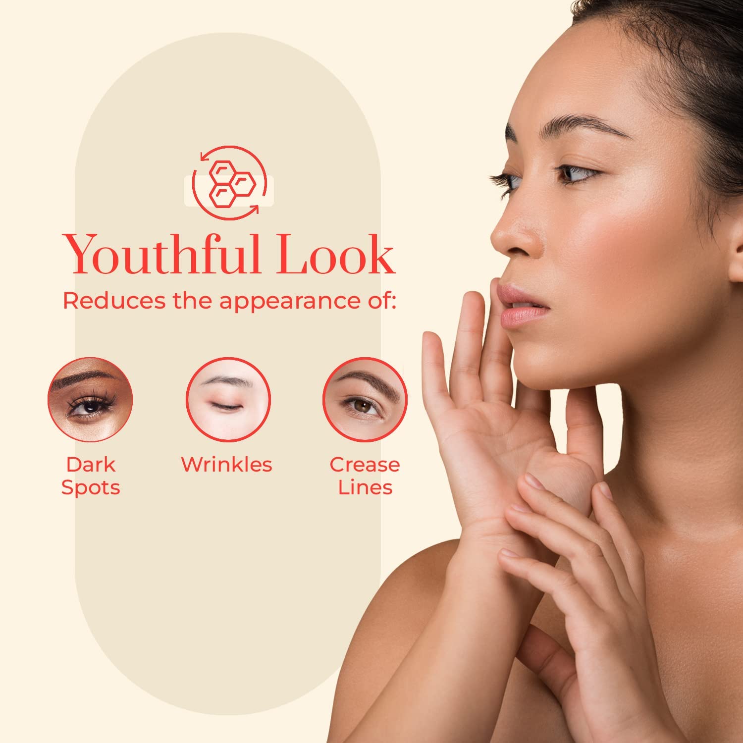 Clear Beauty Retinol & Goji Berry Under Eye Serum - Diminish Fine Lines, Wrinkles, Eye Bags & Dark Circles, Depuffing Eye Serum