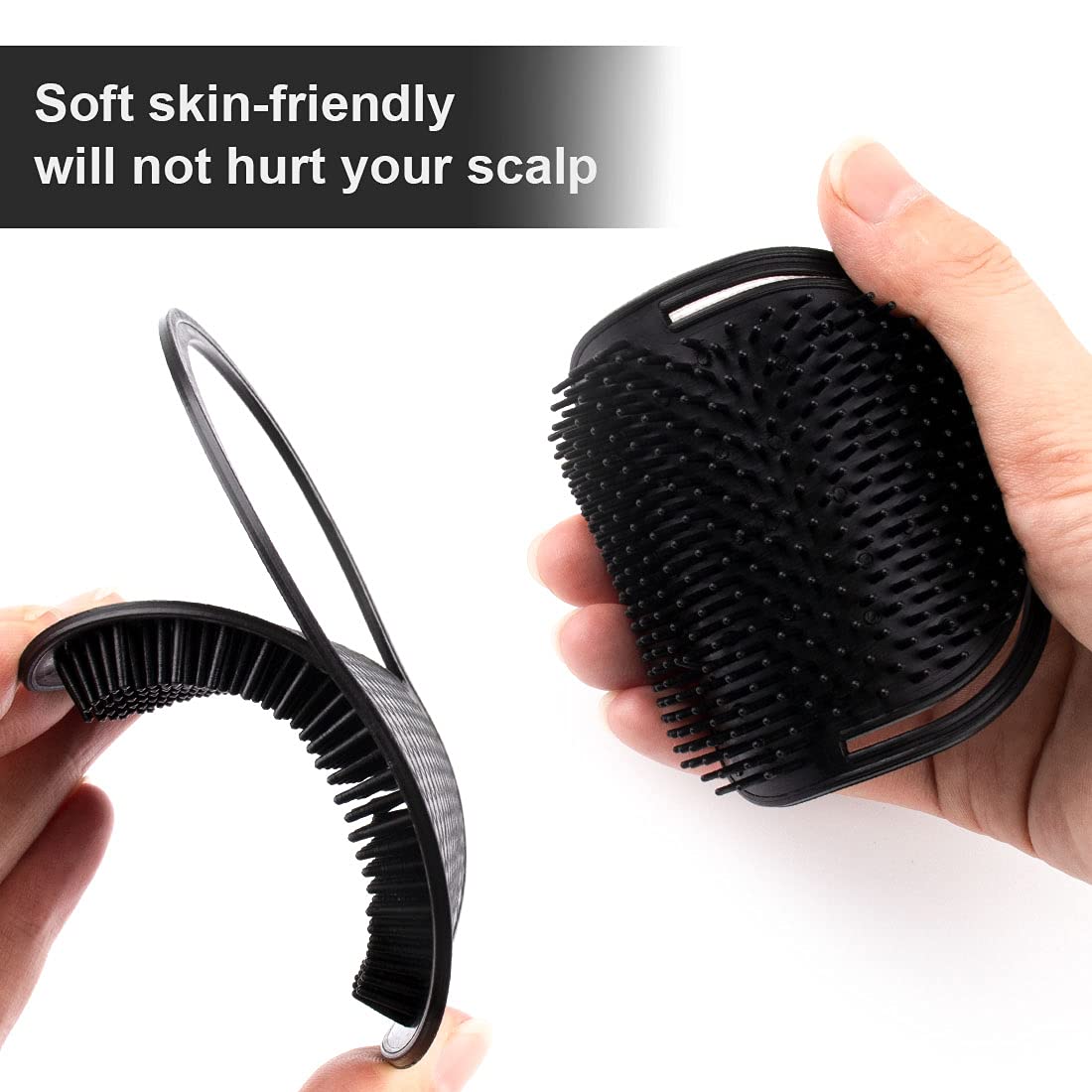 6Pcs Shampoo Pocket Comb Massage Hair Comb Pocket Palm Brush Comb Portable Hair Comb Beard Comb Creative Scalp Massage Brush Com