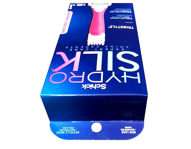 Schick Hydro Silk Trim Style Razor & Bikini Trimmer, 1 Count, Model 0729, Ideal for Sensitive Skin