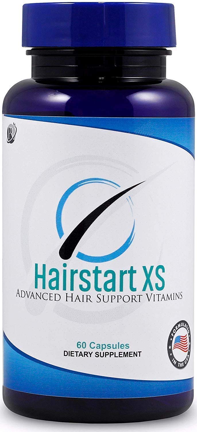 Hairstart XS: Powerful Natural Hair Growth Vitamins, Stops Hair Loss, Balding, Thinning. Promotes Hair Regrowth, All Hair Types,